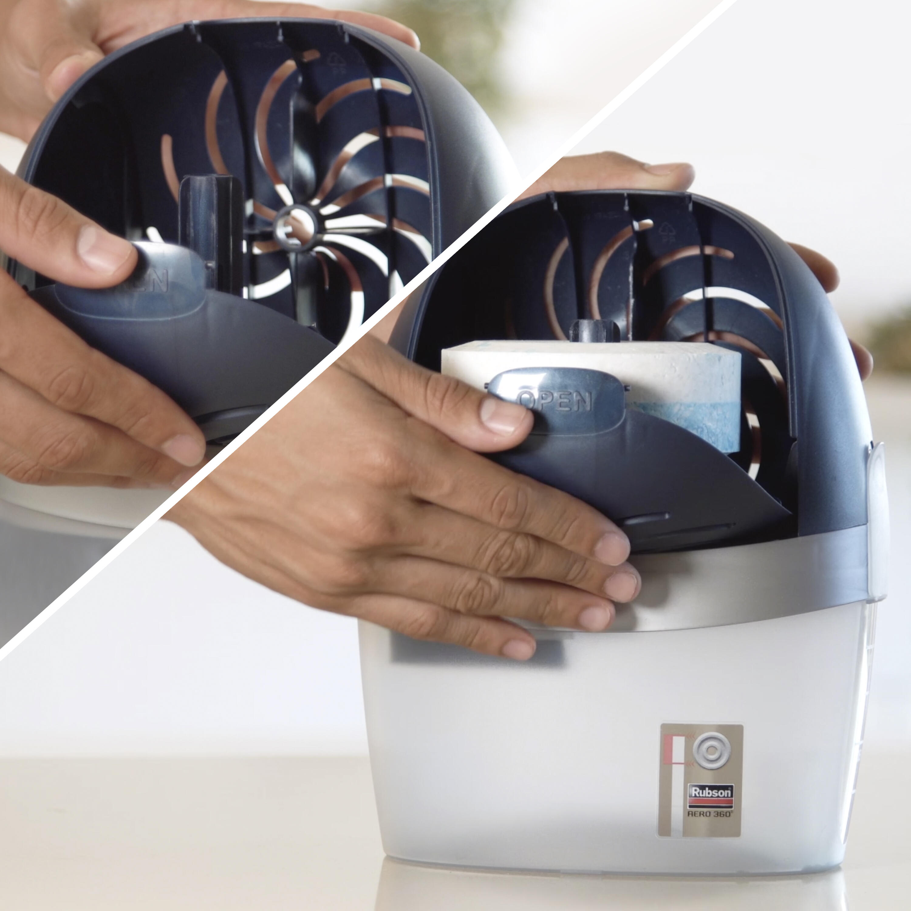 Absorbeur d'humidité RUBSON Aéro 360° avec 1 recharge 450g, 20 m² - 7