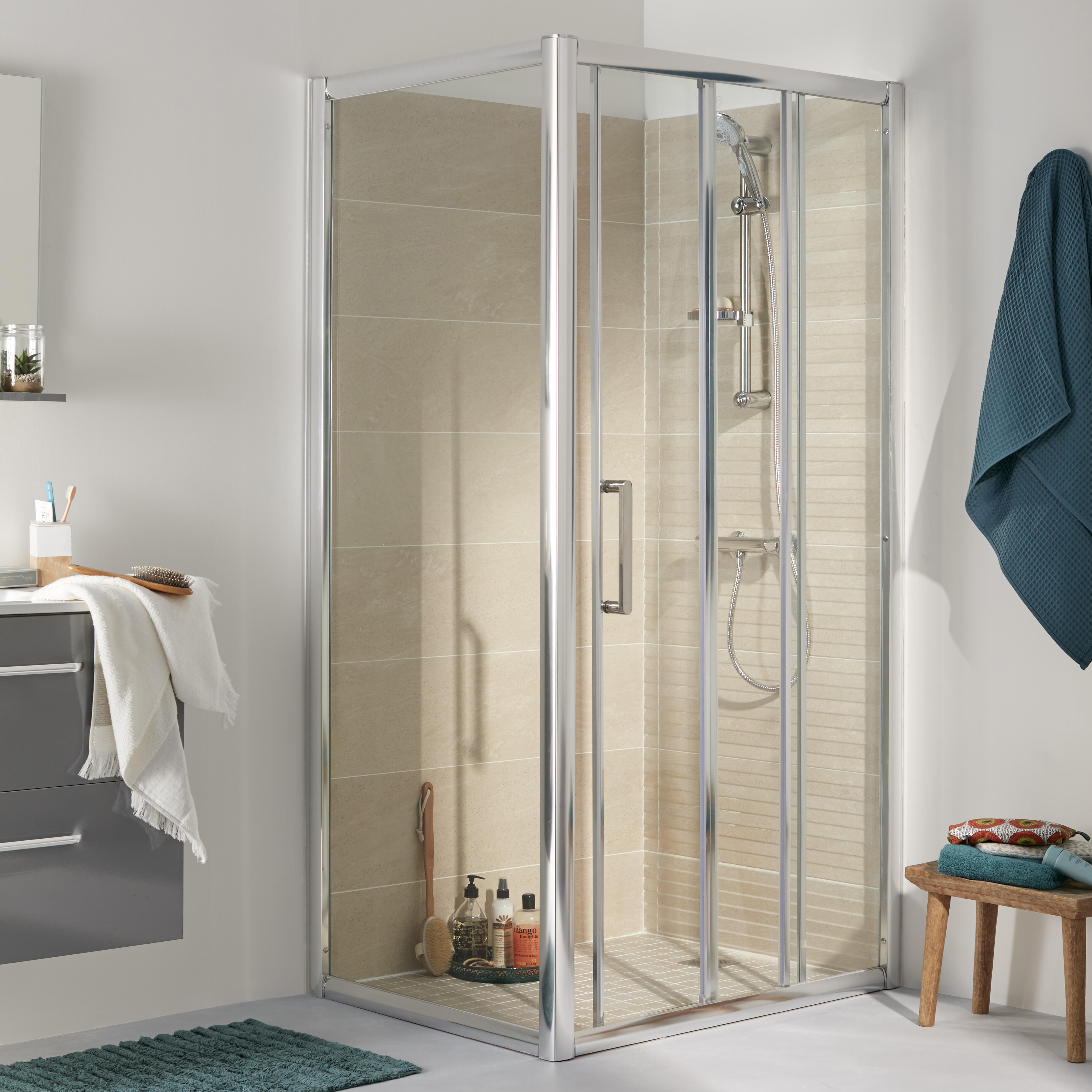 Carrelage mur intérieur effet pierre beige Milano l.24 x L.69 cm x Ep.8.7 mm - 3