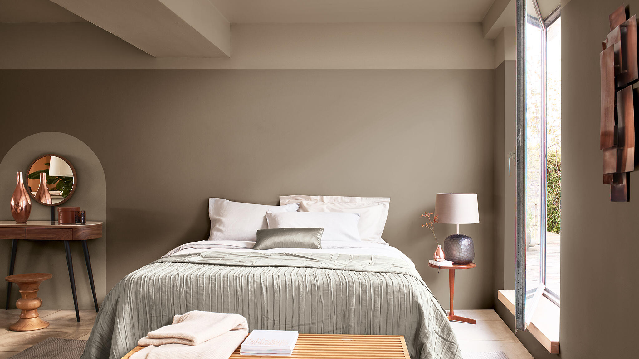 Peinture mur marron glacé satin DULUX VALENTINE Crème de couleur 2.5L+20% gt - 4