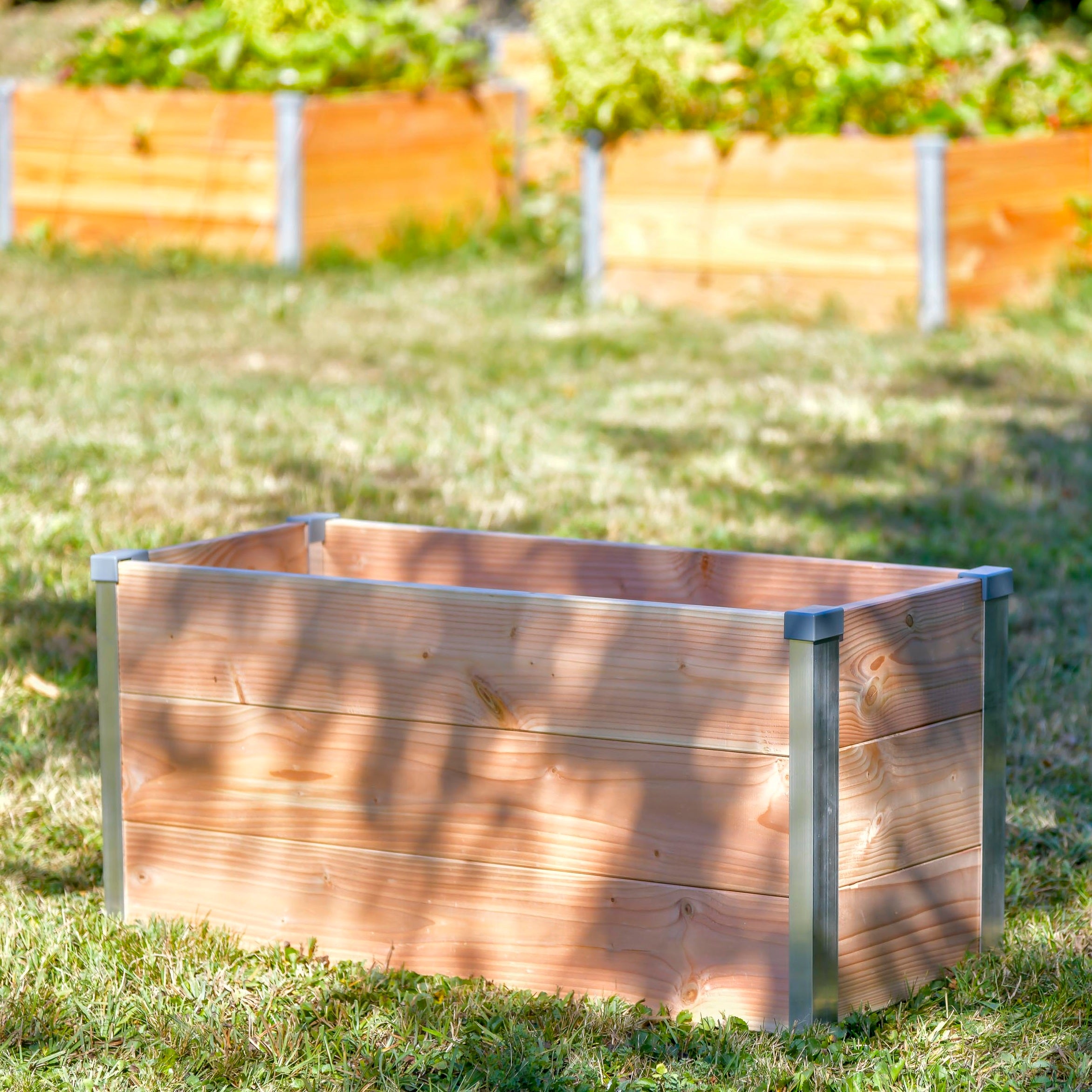 Potager au sol bois l.75 x H.36 cm MON PETIT POTAGER - 4