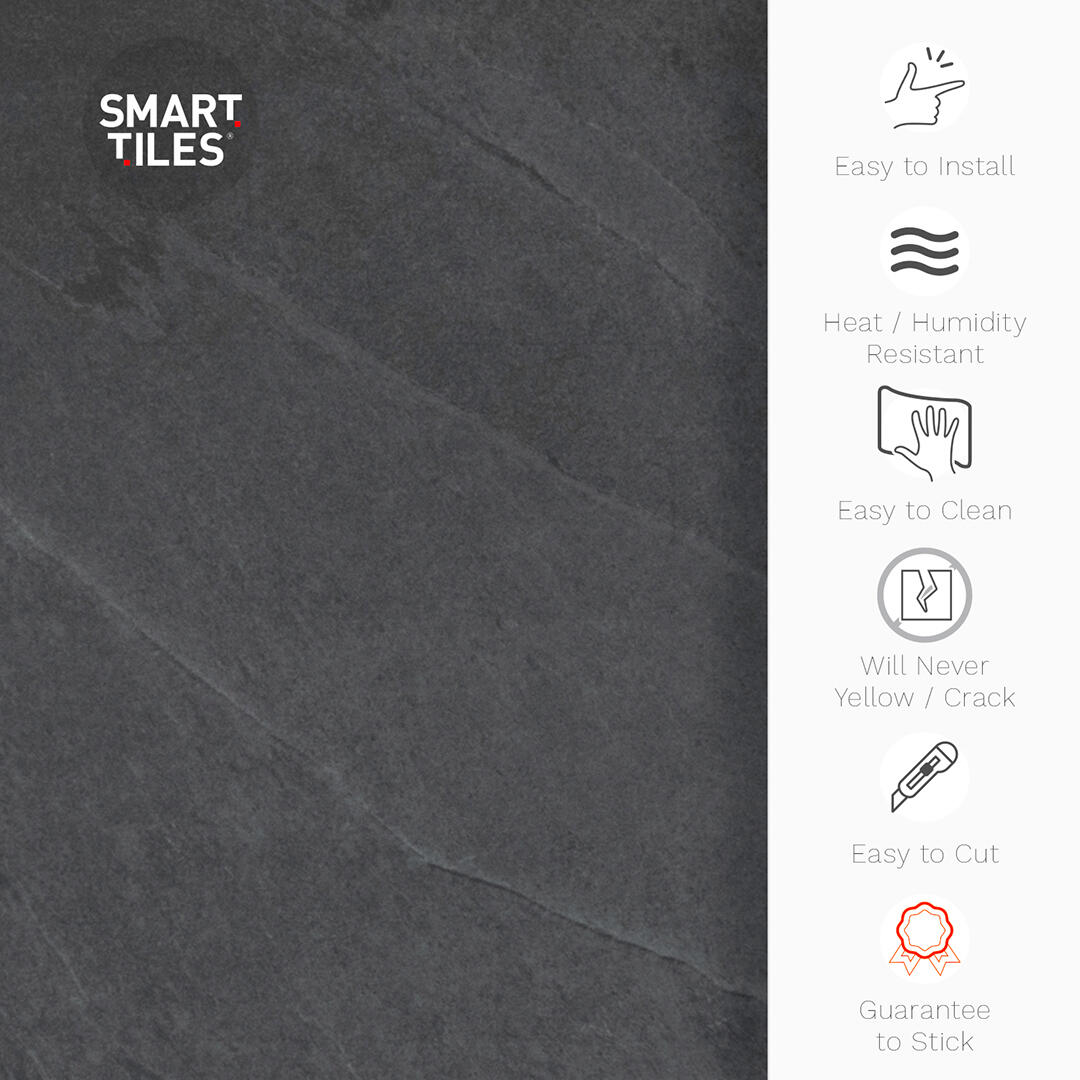 Lot de 2 crédences adhésives béton XL 57cm x 29cm - 6