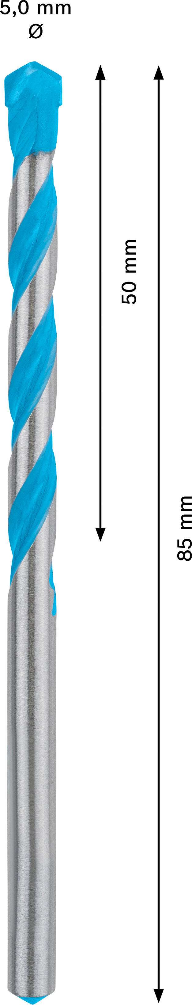 Foret multimatériaux Diam.5 mm, L.85 mm BOSCH EXPERT - 2