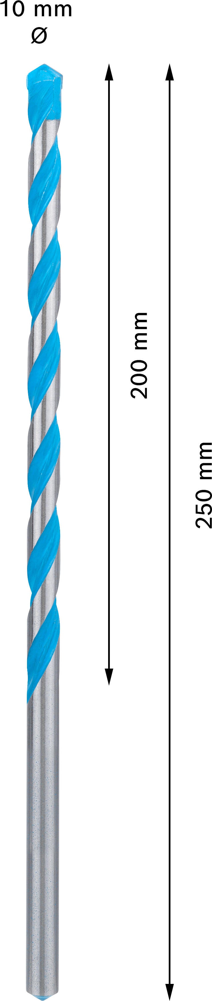 Foret multimatériaux Diam.10 mm, L.250 mm BOSCH EXPERT - 2