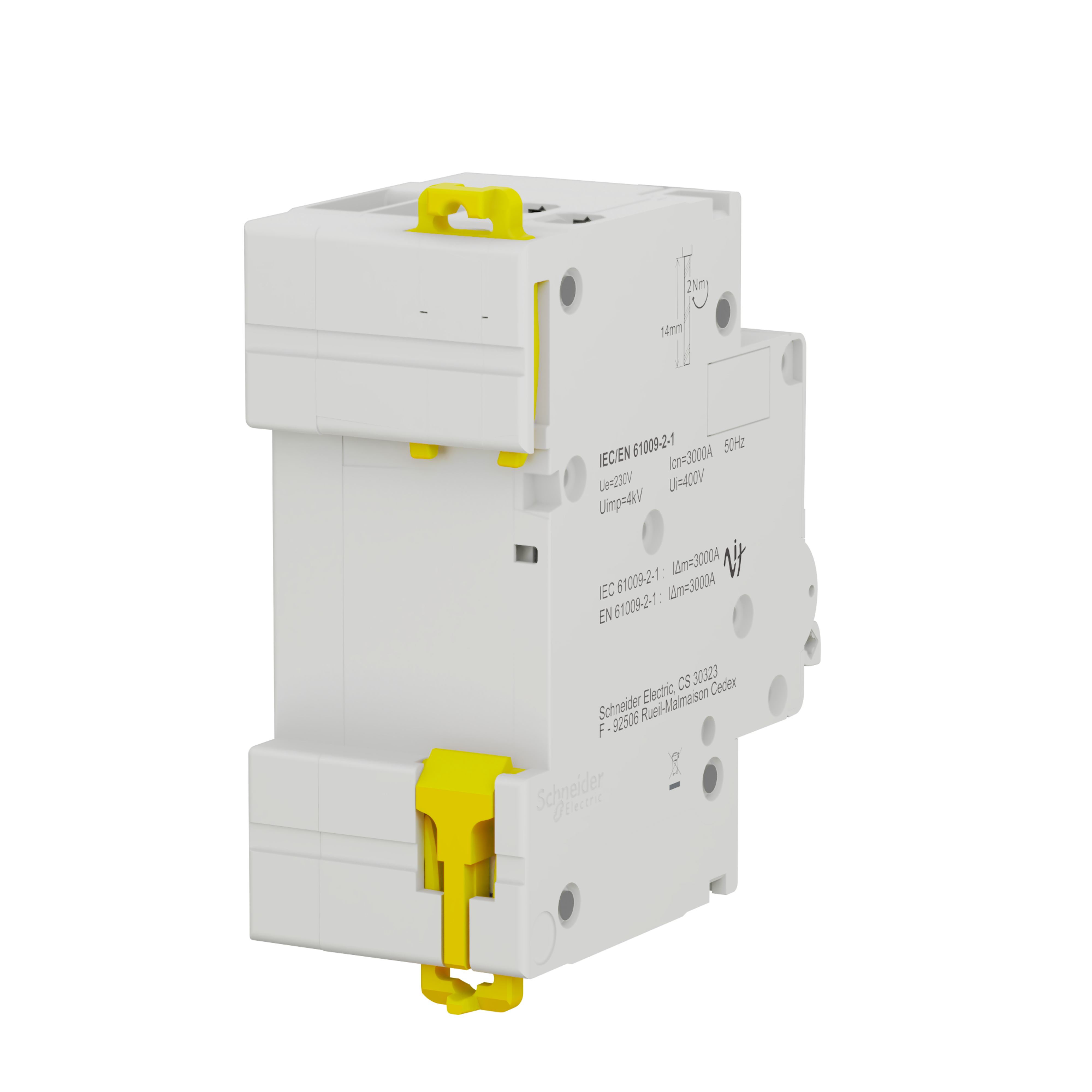 Disjoncteur différentiel 16A 30mA type FSI courbe C Resi9 XP, SCHNEIDER ELECTRIC - 2