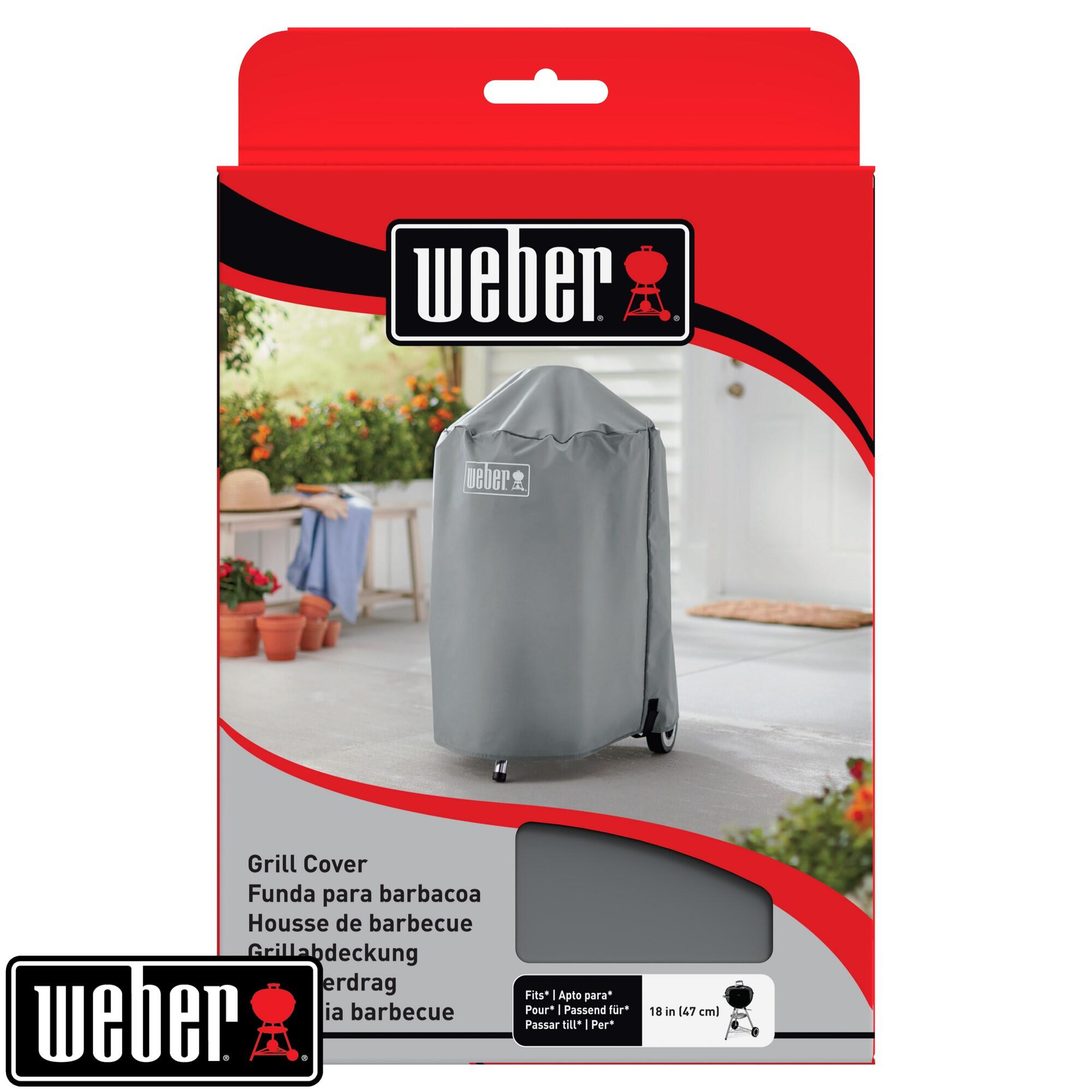 Housse de protection d'extérieur barbecue WEBER gris l.26.5 x H.4 cm - 5