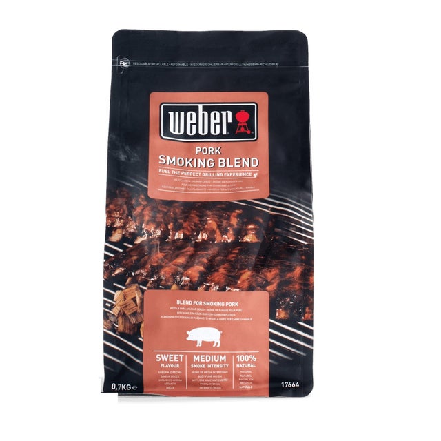 Chips per affumicatura faggio e rovere, per maiale WEBER, 0.7 kg