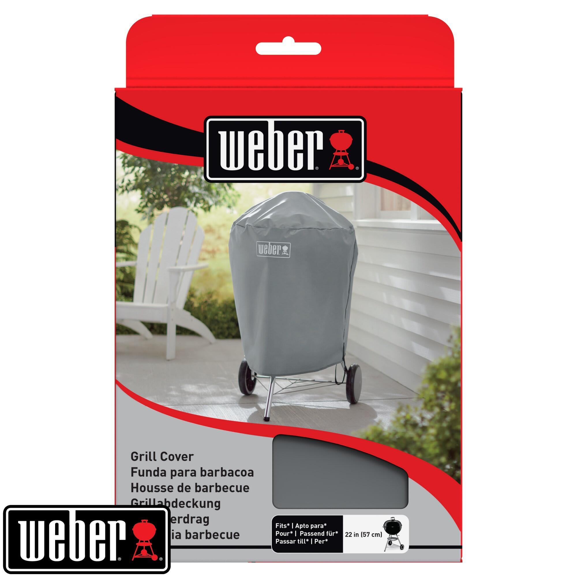 Housse de protection d'extérieur barbecue WEBER gris l.26.5 x H.17 cm - 8