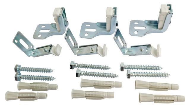 Fixations pour radiateur panneau acier