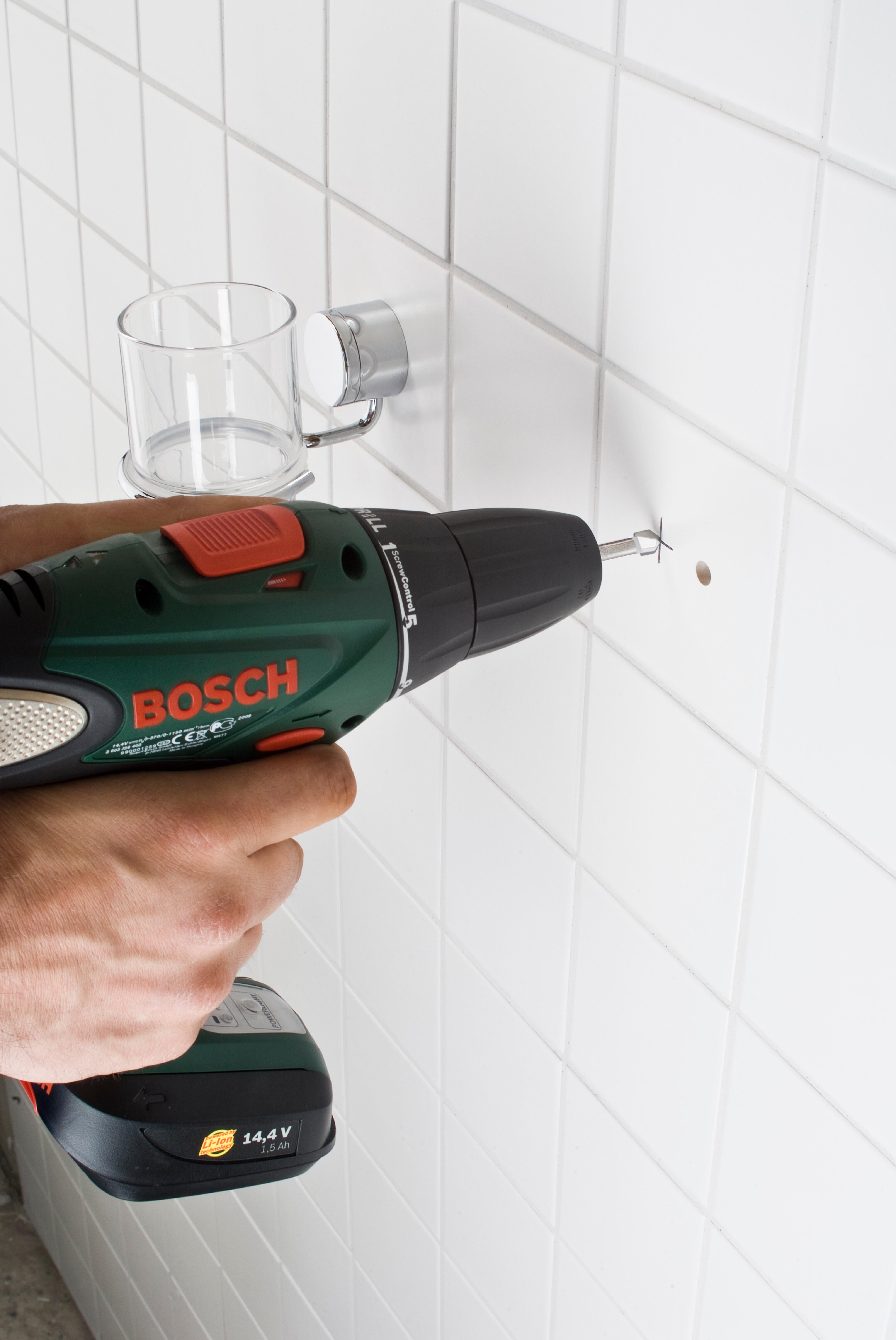 Punta per vetro e piastrelle morbide codolo cilindrico BOSCH CYL-9 SoftCeramic  L 80 mm ø 6 mm - 5