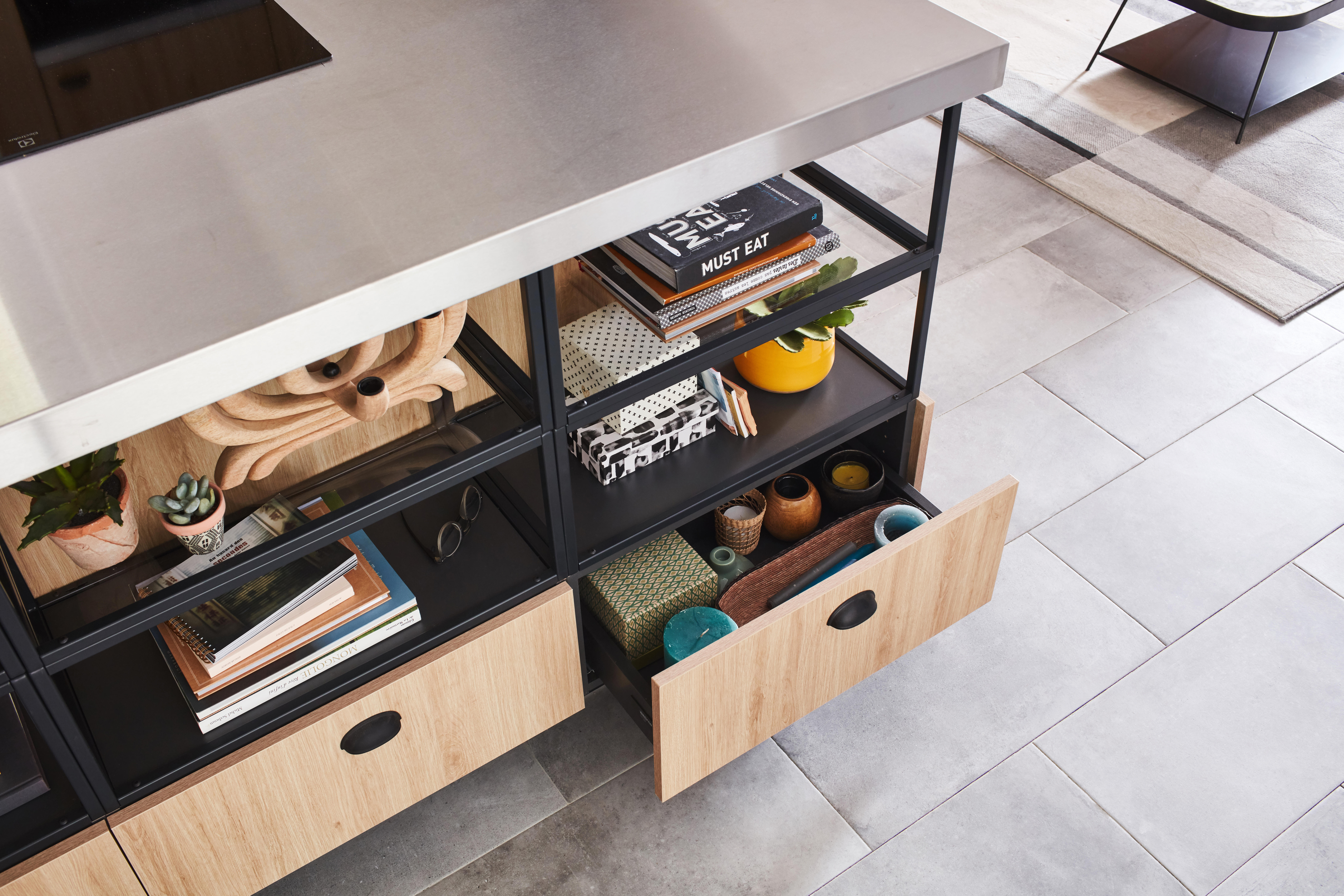 Lot de 2 poignées de meuble INSPIRE Vido Acier Mat - 6