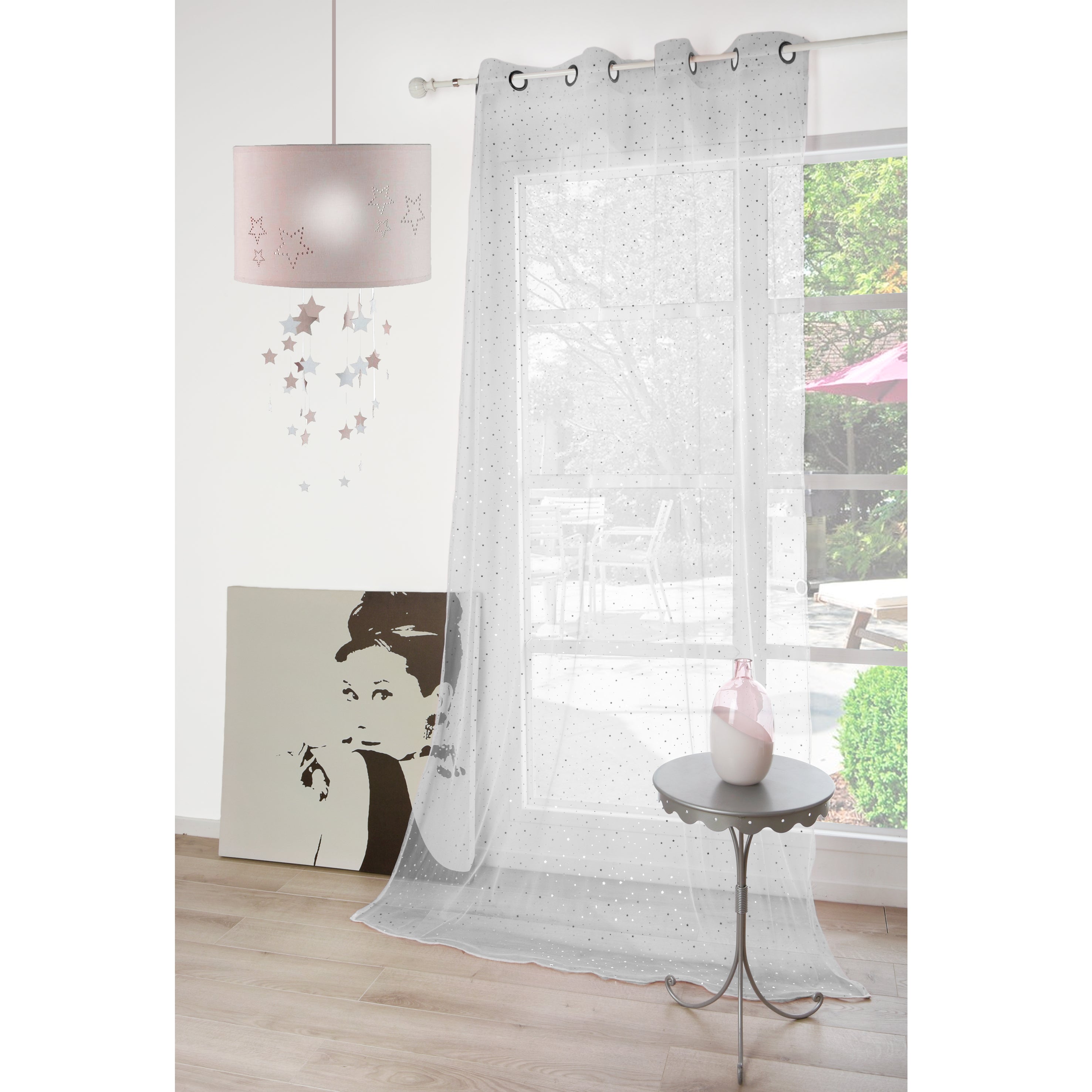Voilage tamisant, Princesse, blanc H.260 x l.140 cm - 3
