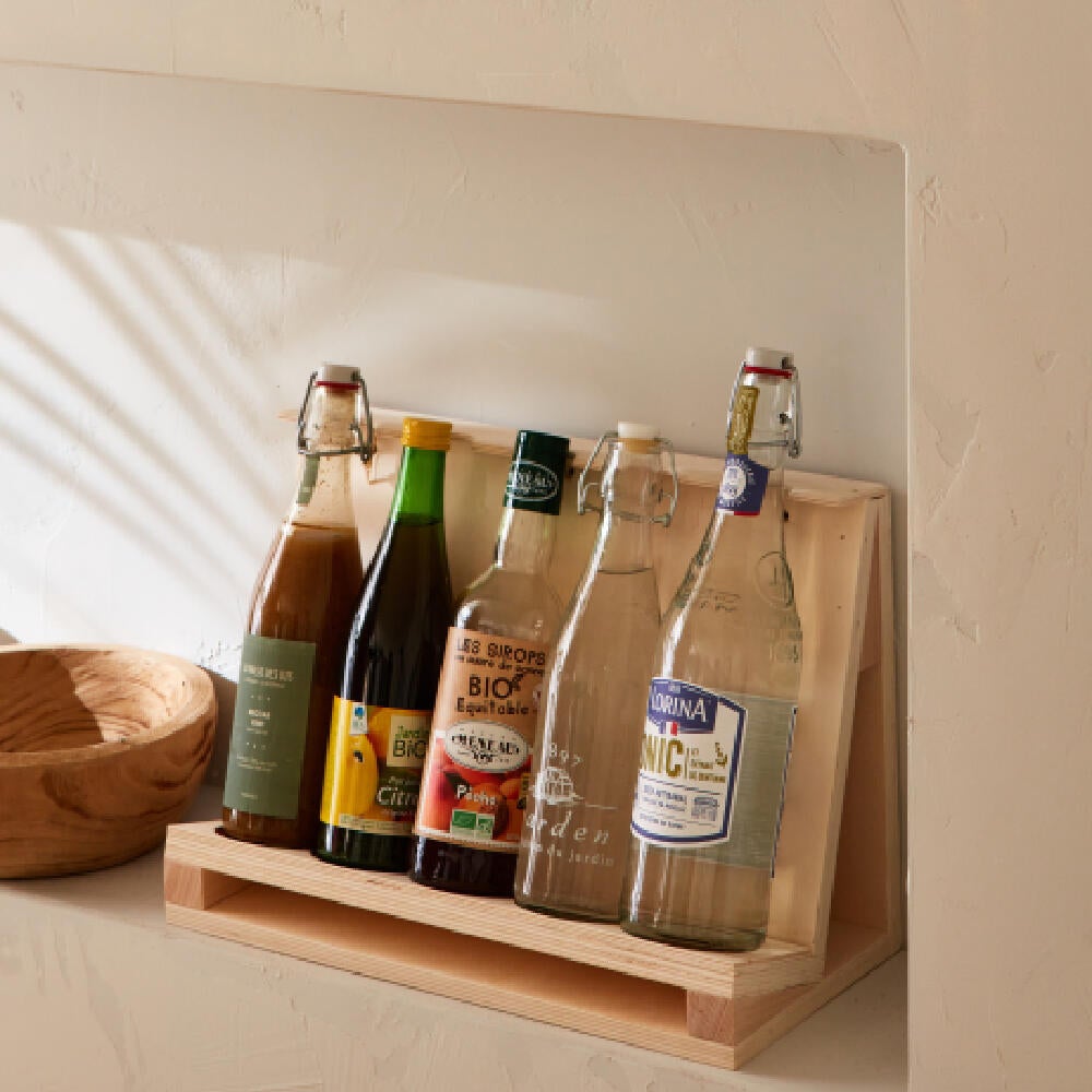 Fabriquer Un Porte Bouteille En Bois DIY : fabriquer un porte bouteilles | Leroy Merlin