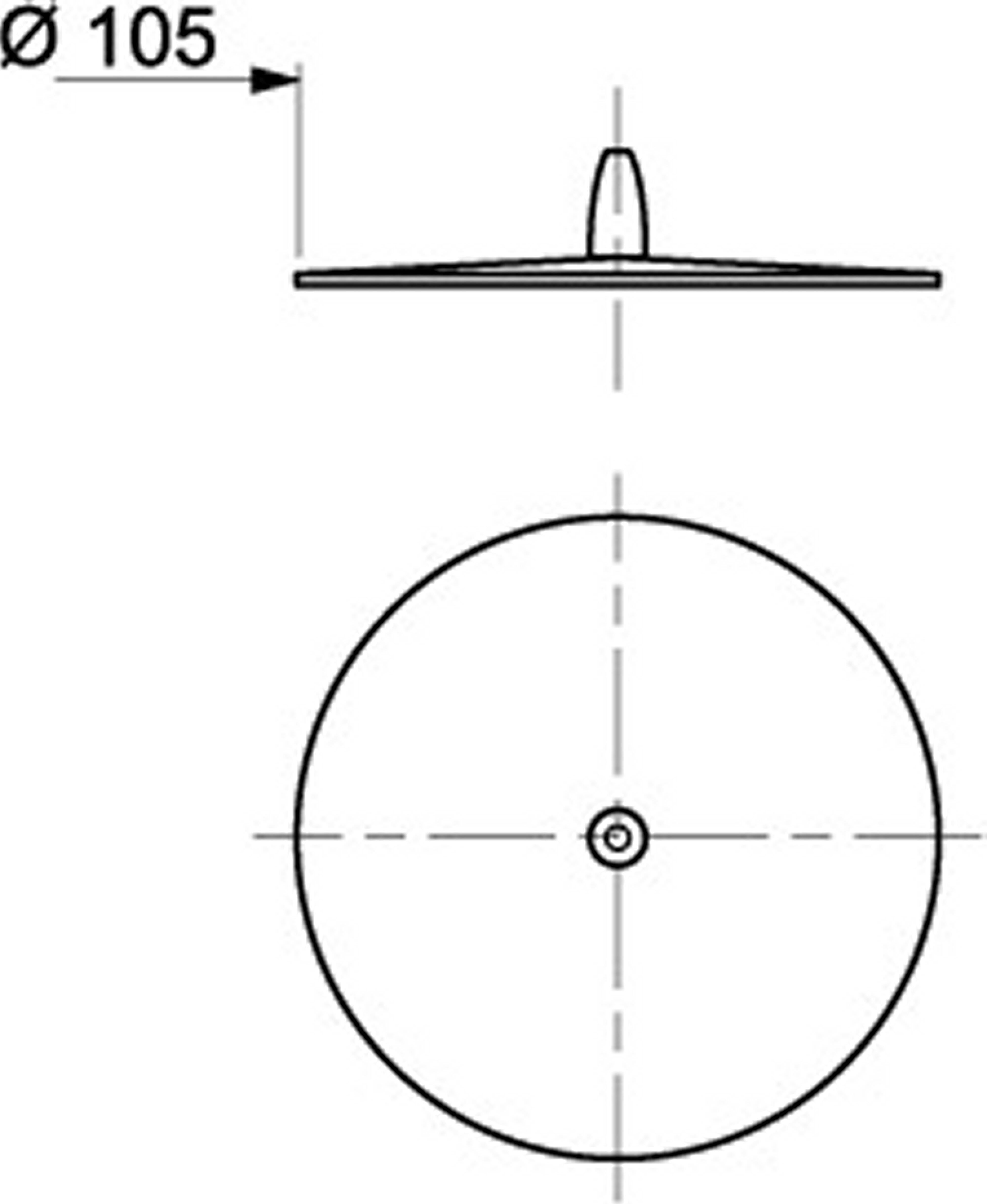 Bouchon universel frisby, blanc cassé - 2
