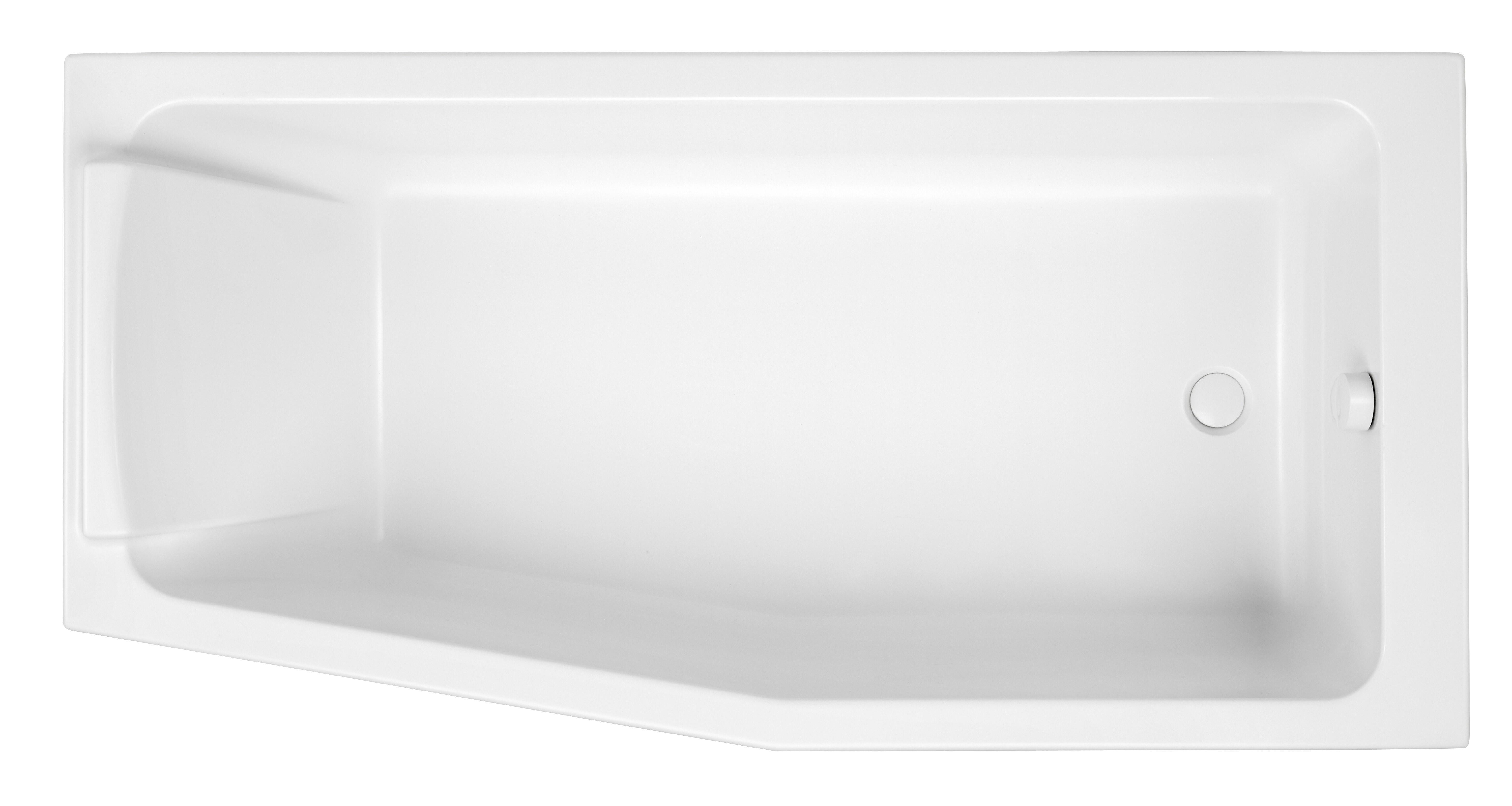 Baignoire 160x85cm blanc brillant,vidage à droite,JACOB DELAFON Sofa bain-douche - 8