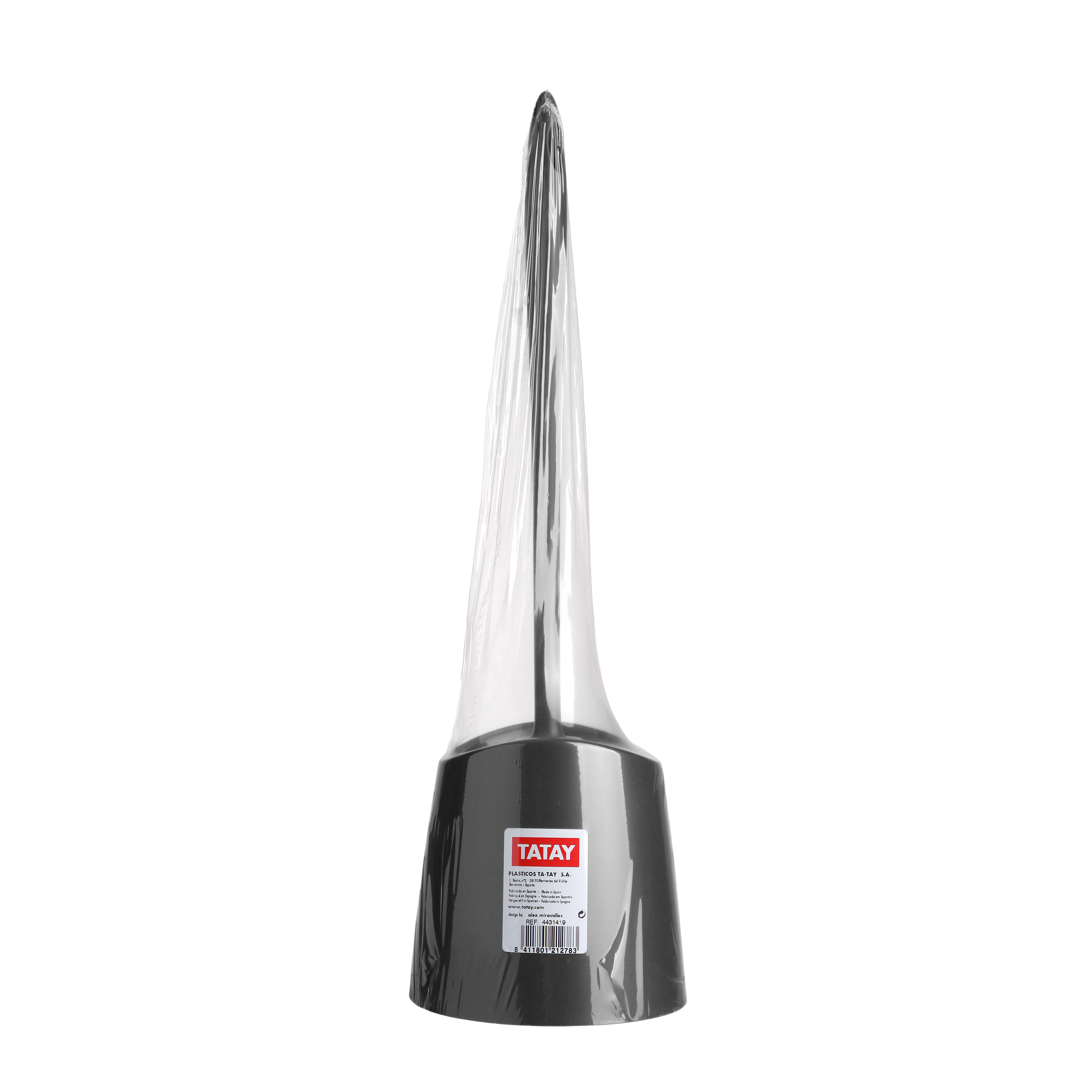 Pot avec brosse WC intégrée noir Standard TATAY - 2