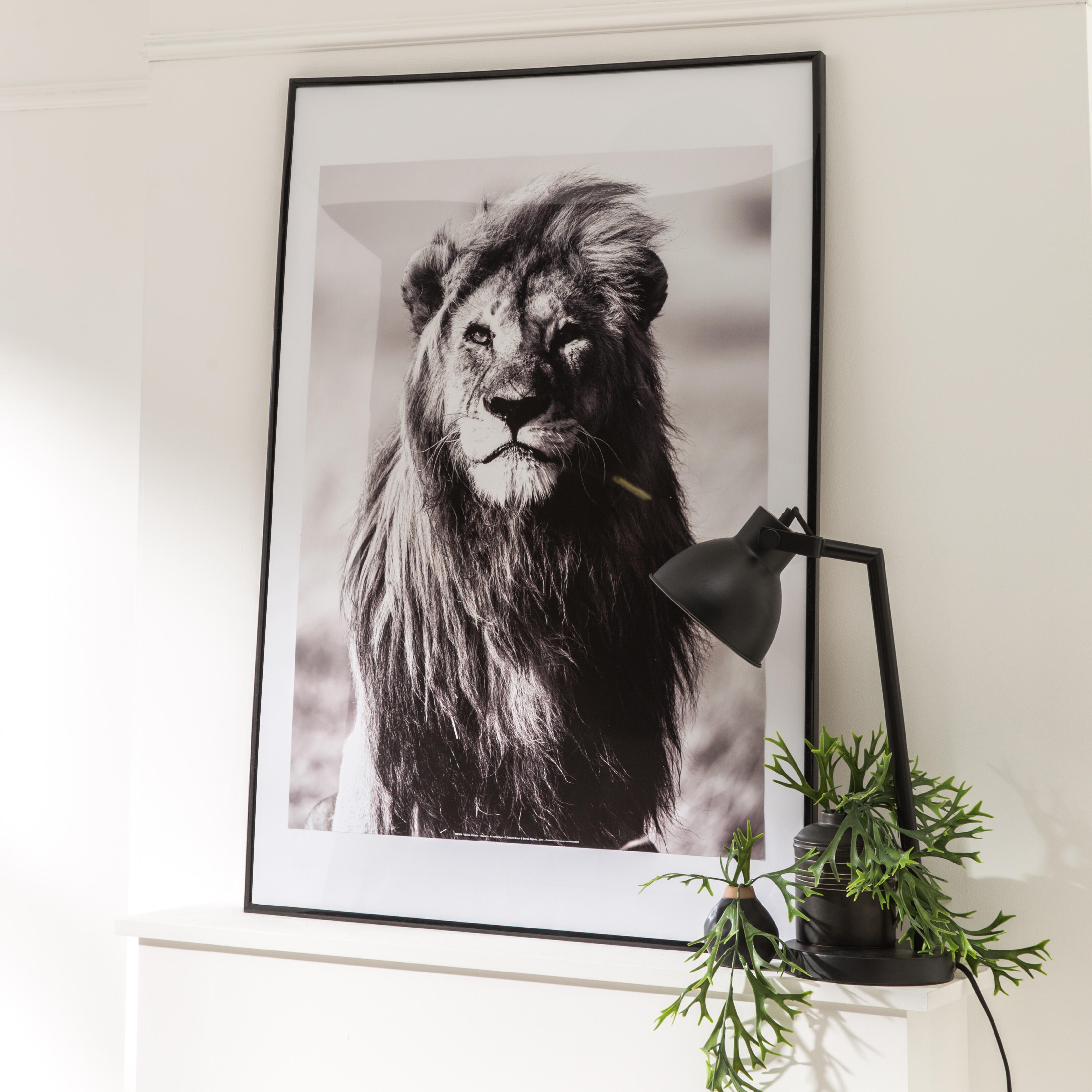 Cadre Lila, H.50 x l.40 cm noir, INSPIRE - 2