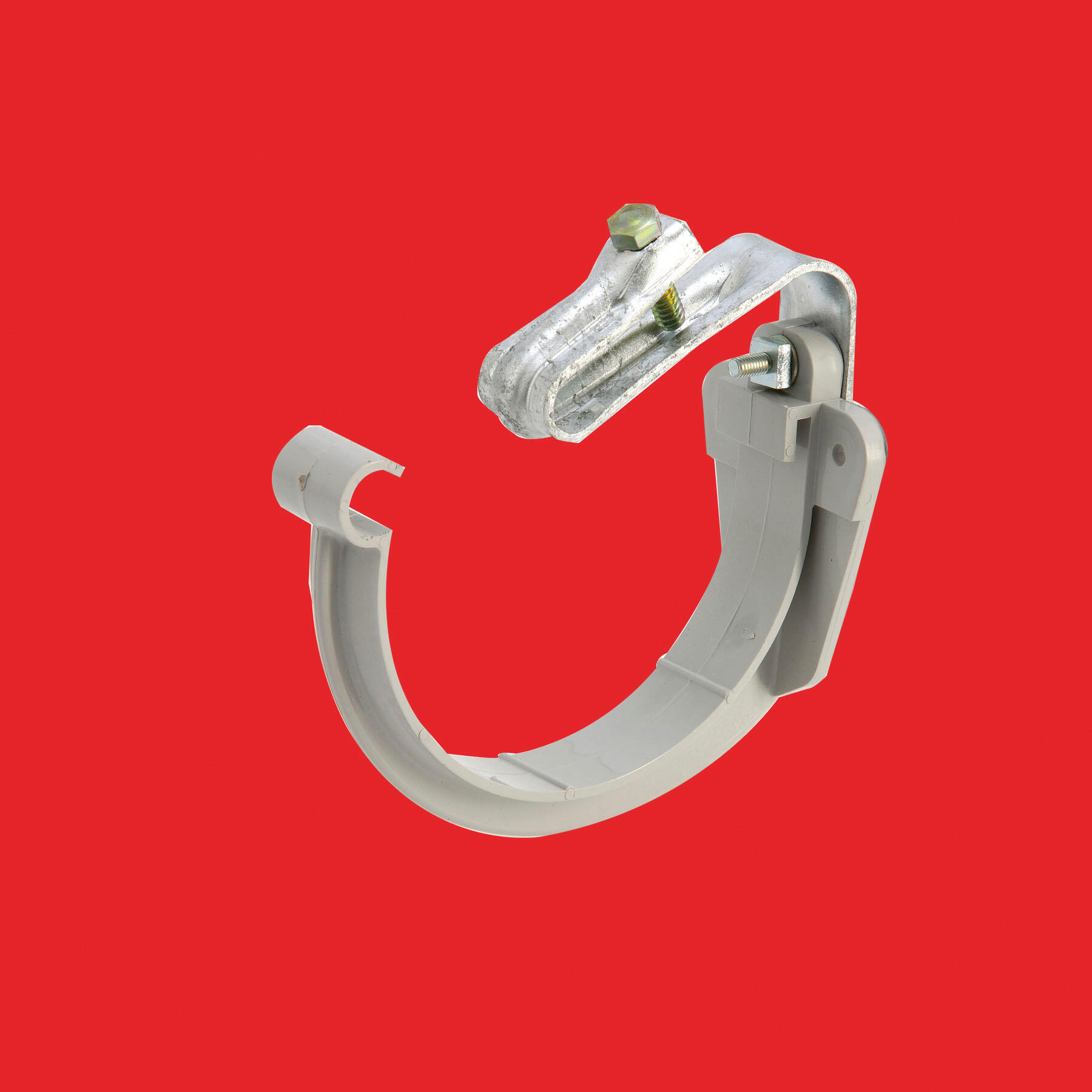 Support de gouttière développé 25 sur patte couverture ondulée gris pvc - 2