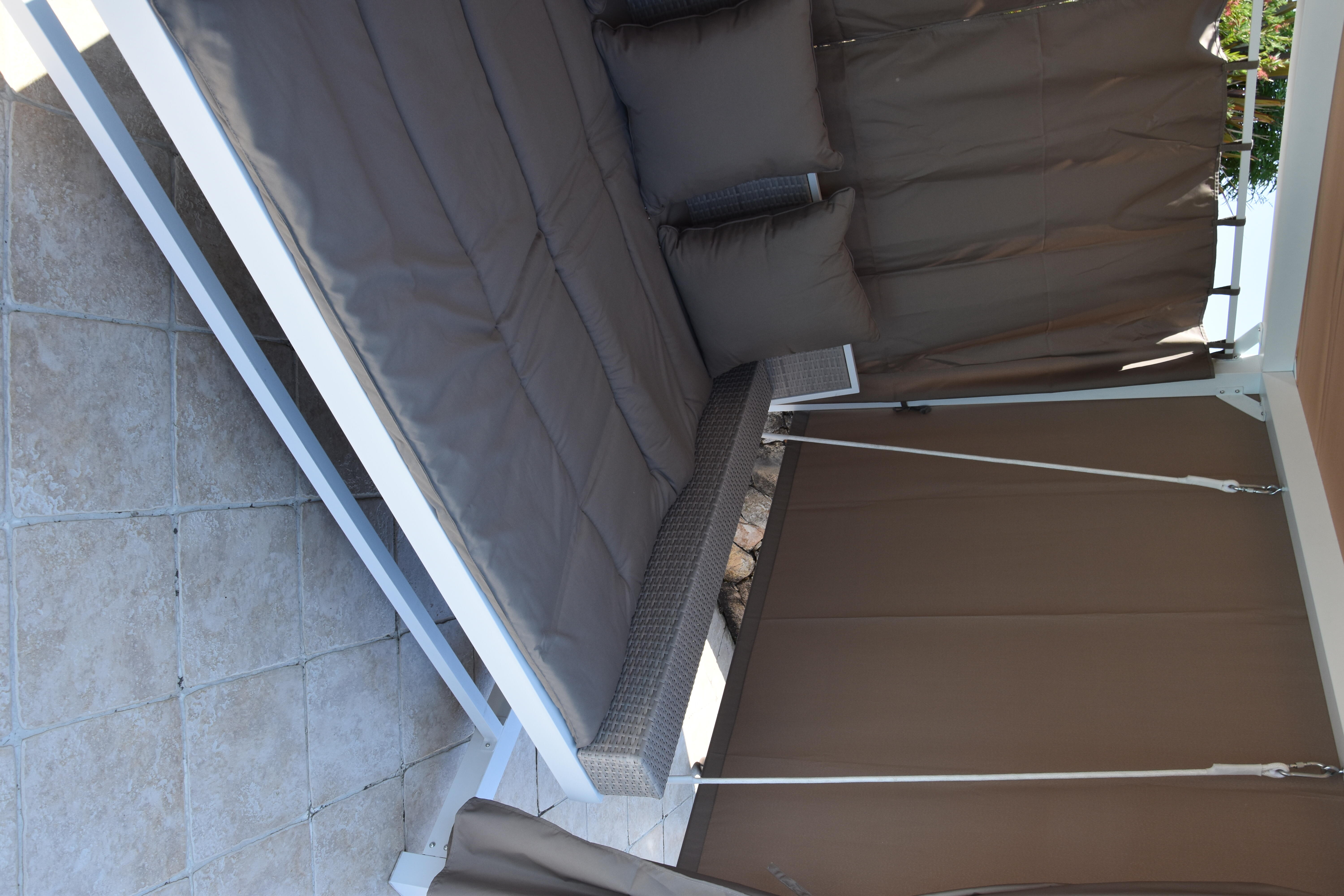 Balancelle en acier blanc Deep l.236 x P.180 x H.210 cm - 5