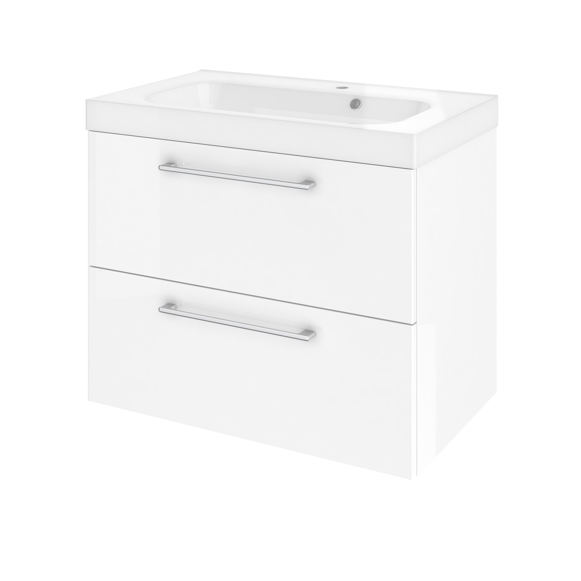 Szafka pod umywalkę Remix Biała 75 Sensea - 21