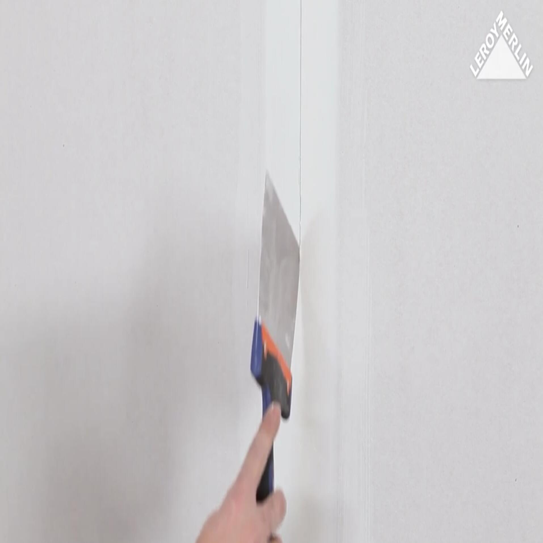 photo de la marque du trait avec l'angle de la spatule