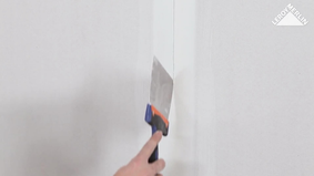 photo de la marque du trait avec l'angle de la spatule