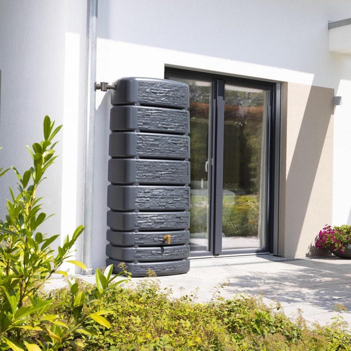 Récupérateur d'eau slim stone granit Garantia