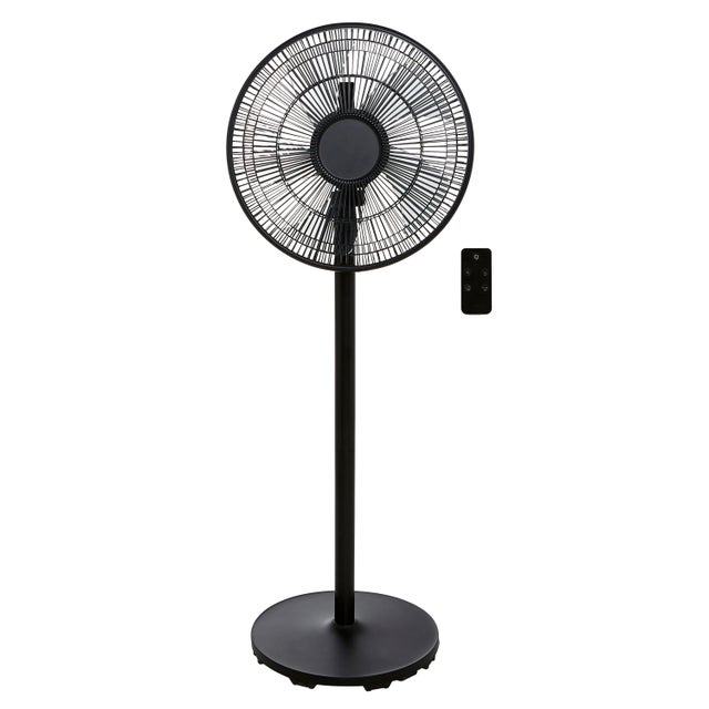 Ventilateur sur pied, EQUATION, Loft digit noir, 50 W, D40 cm