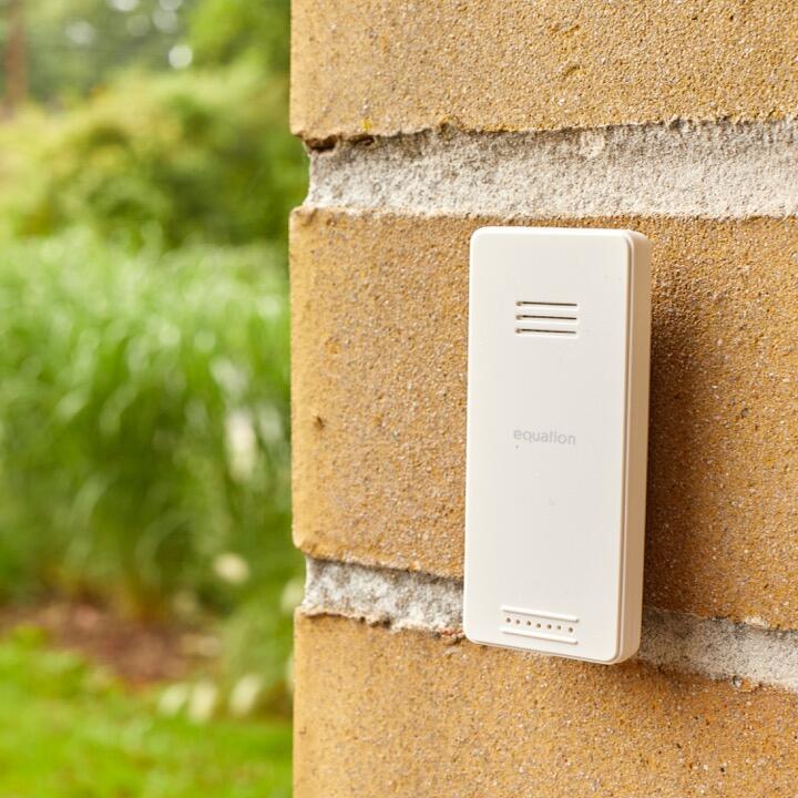 Thermomètre intérieur extérieur avec sonde de température ss fil blanc, EQUATION - 4