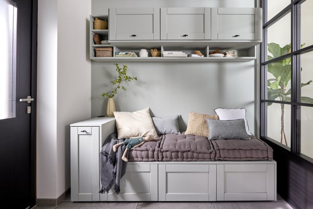 photo d'un grand meuble de rangement haut et bas DO IT YOURSELF