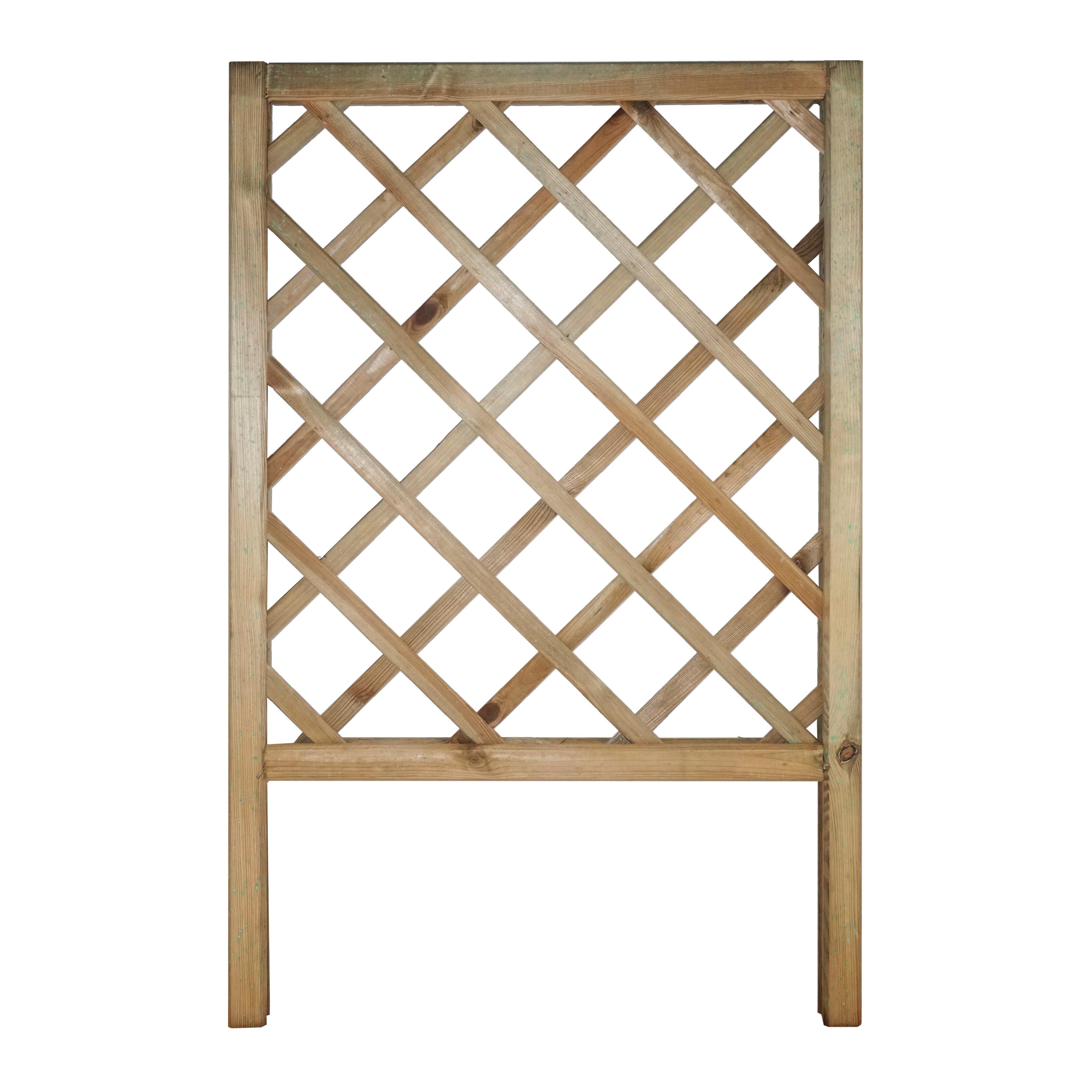 Traliccio grigliato fisso Cajou per fioriera in legno beige L 73 X H 114.5 cm - 2