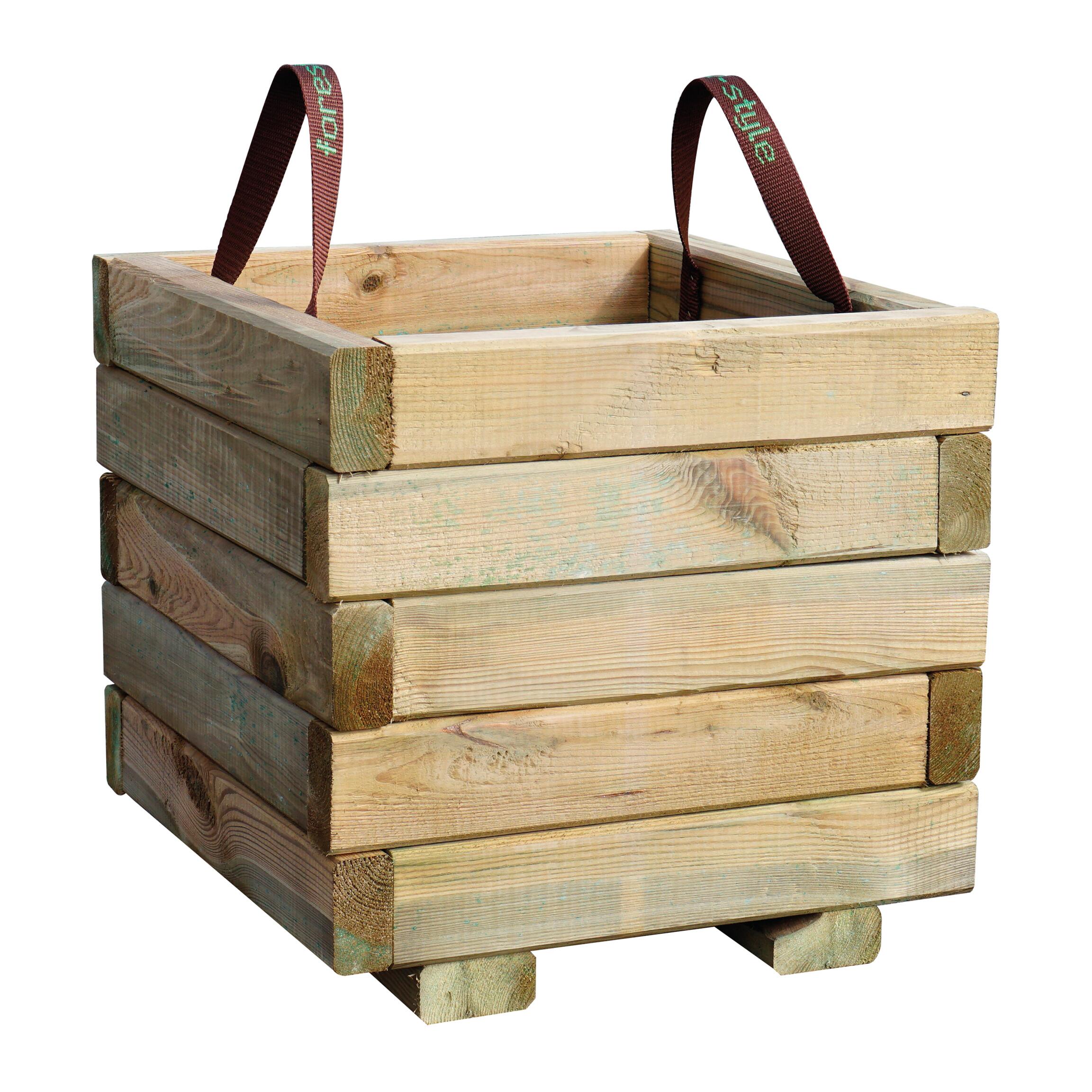 Fioriera Cajou CERLAND in legno pino H 38.5 x L 40 x P 40 cm - 5