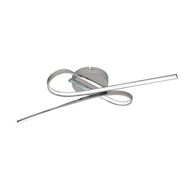Plafón LED irregular plata Symphonie 2300 lm blanco neutro (4000K) IP20