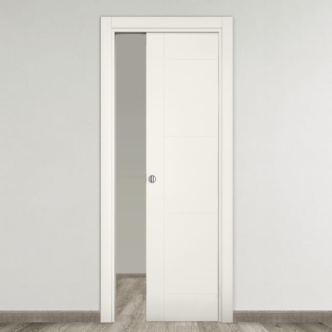 Leroymerlin Porta tamburata scorrevole Mood bianco L 80 x H 210 cm reversibile