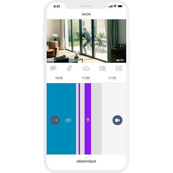 zoom camera somfy protect