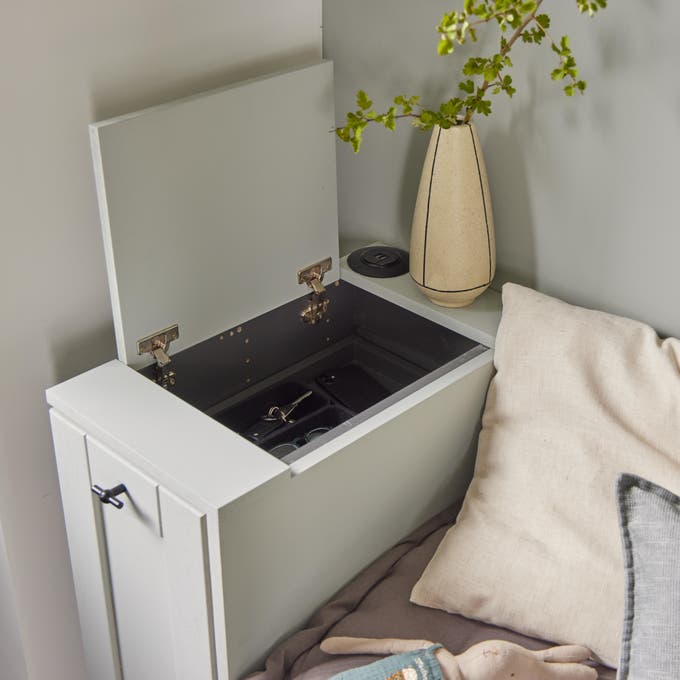 photo zoomé sur un bout de banquette