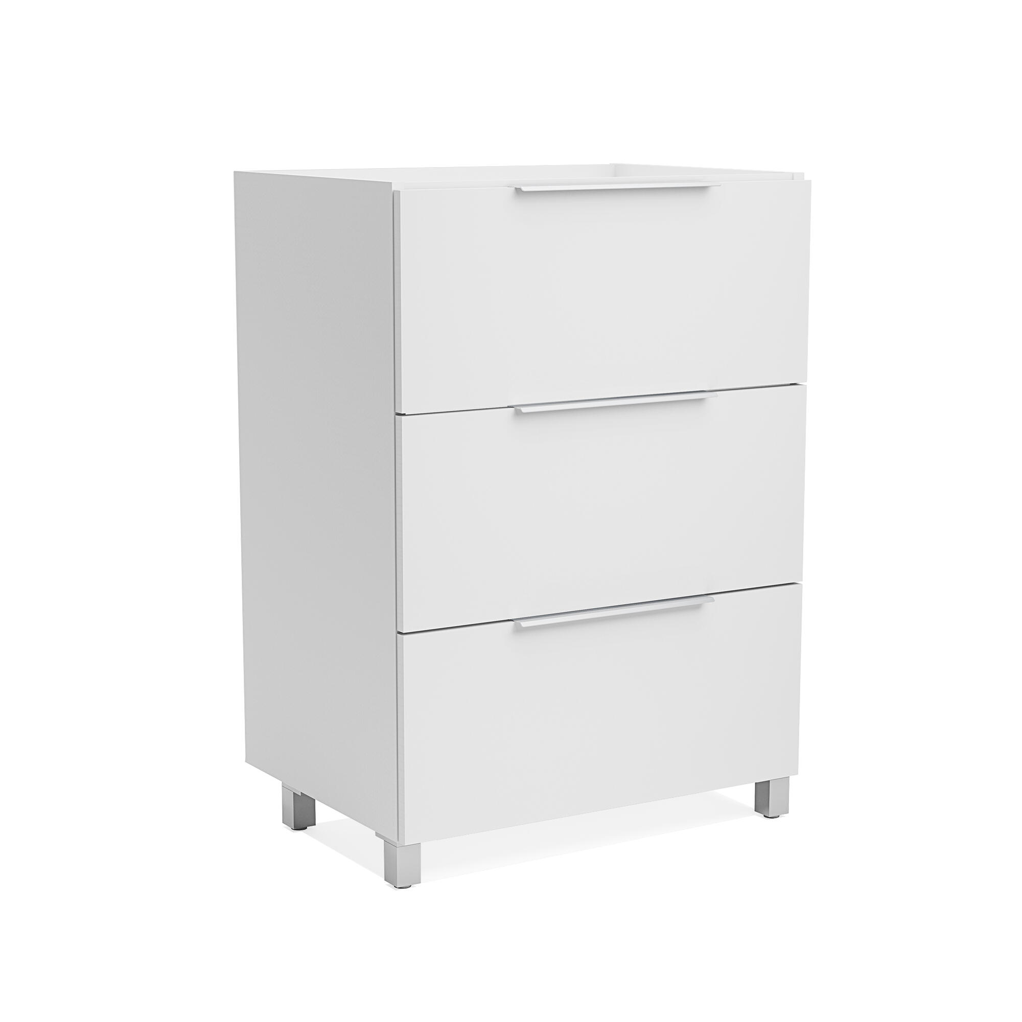 Herdumbauschrank Monza 60 X 86 X 60cm Weiß/Hochgla Produktbild-Vorschau 3