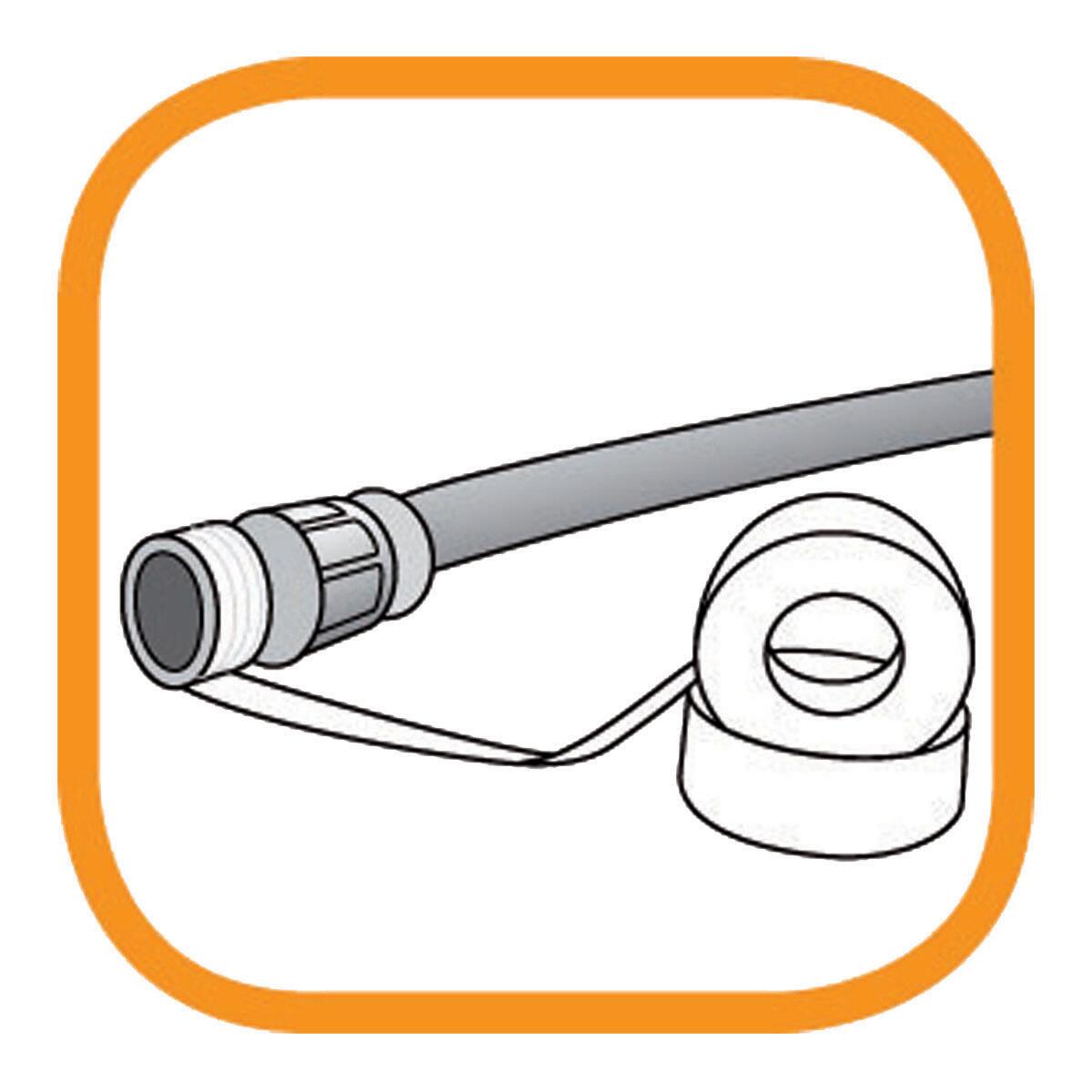 Nastro teflon Politetrafluoroetilene (PTFE Teflon) FACOT NASTRO PTFE STANDARD H12mmx12m 0.012 x 12 x Sp 0.076 mm - 3