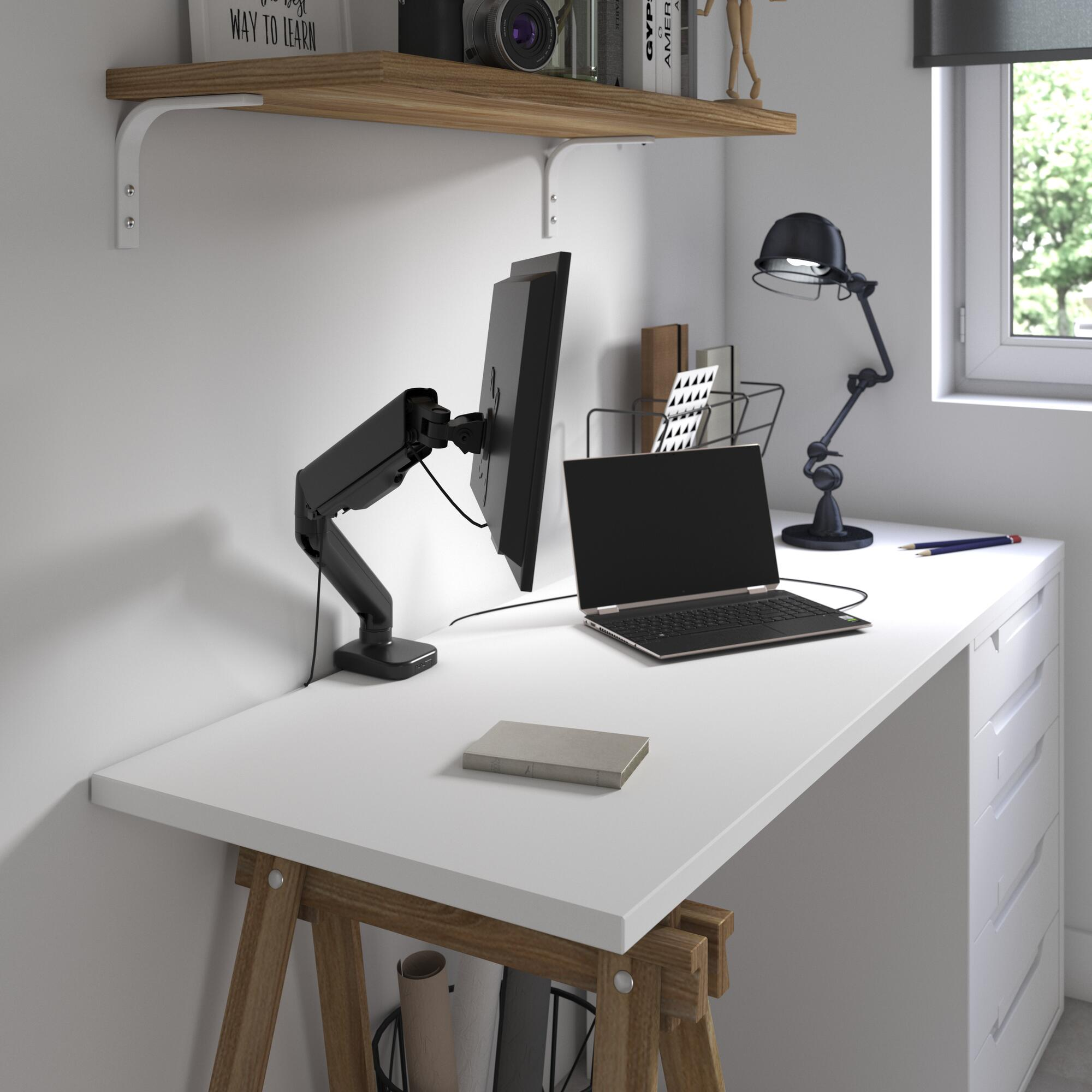 Support bras de bureau articulé LEXMAN, charge maximale 9 kg, 17