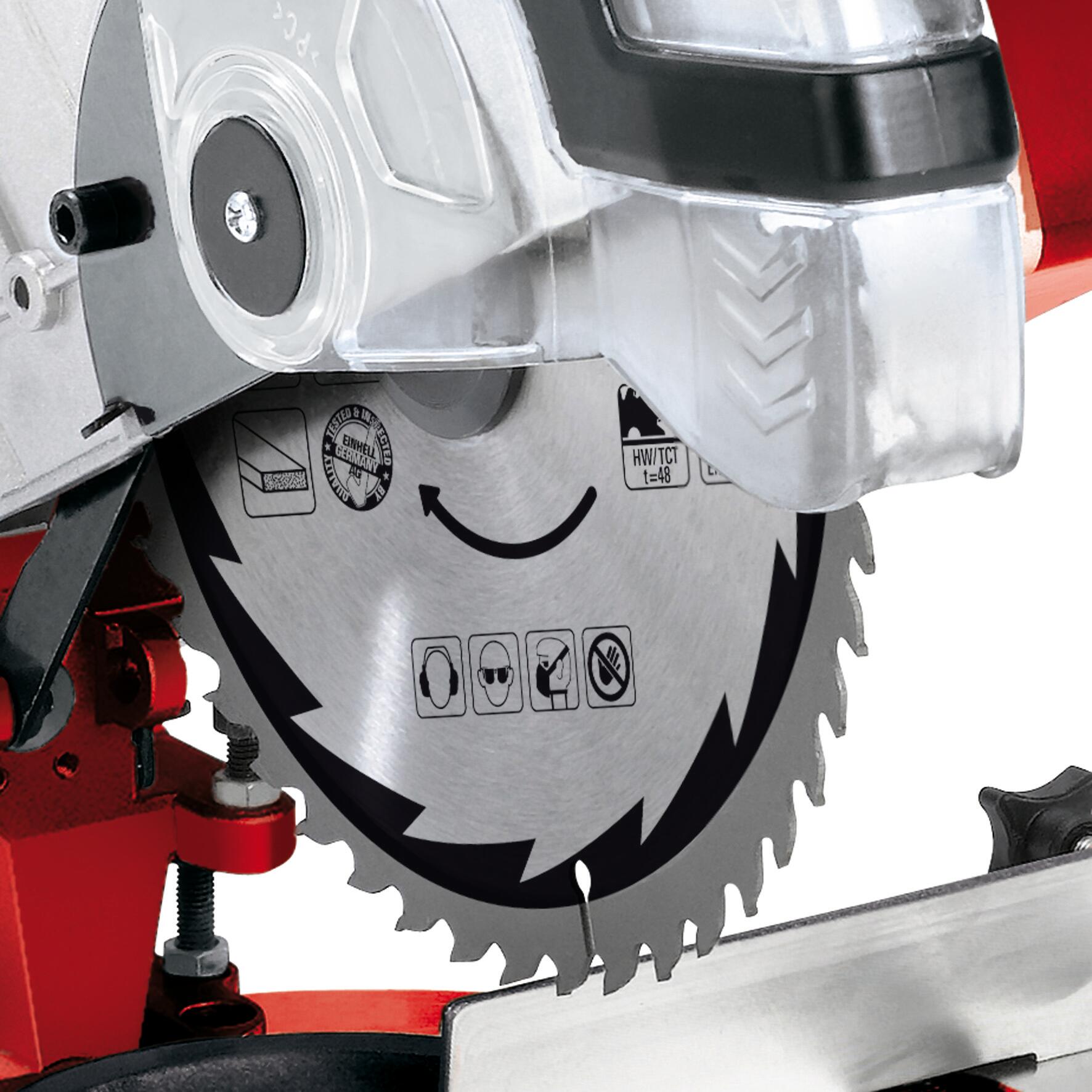 Ingletadora EINHELL TH-MS 2112 -Potencia 1600 W y disco 210 mm - 8