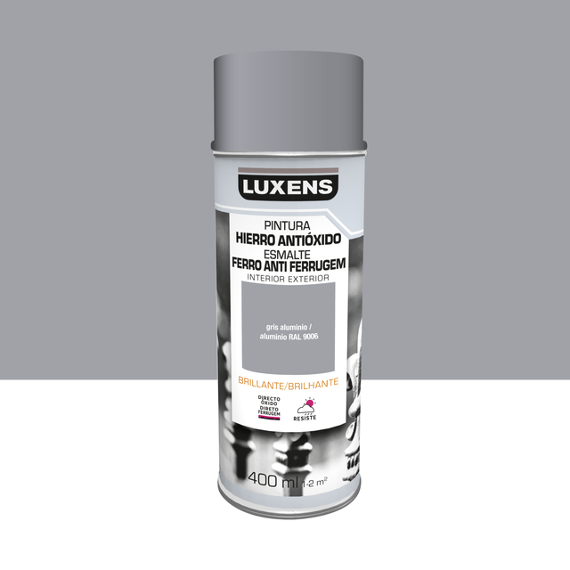 Spray antiox brillante LUXENS 400ml aluminio