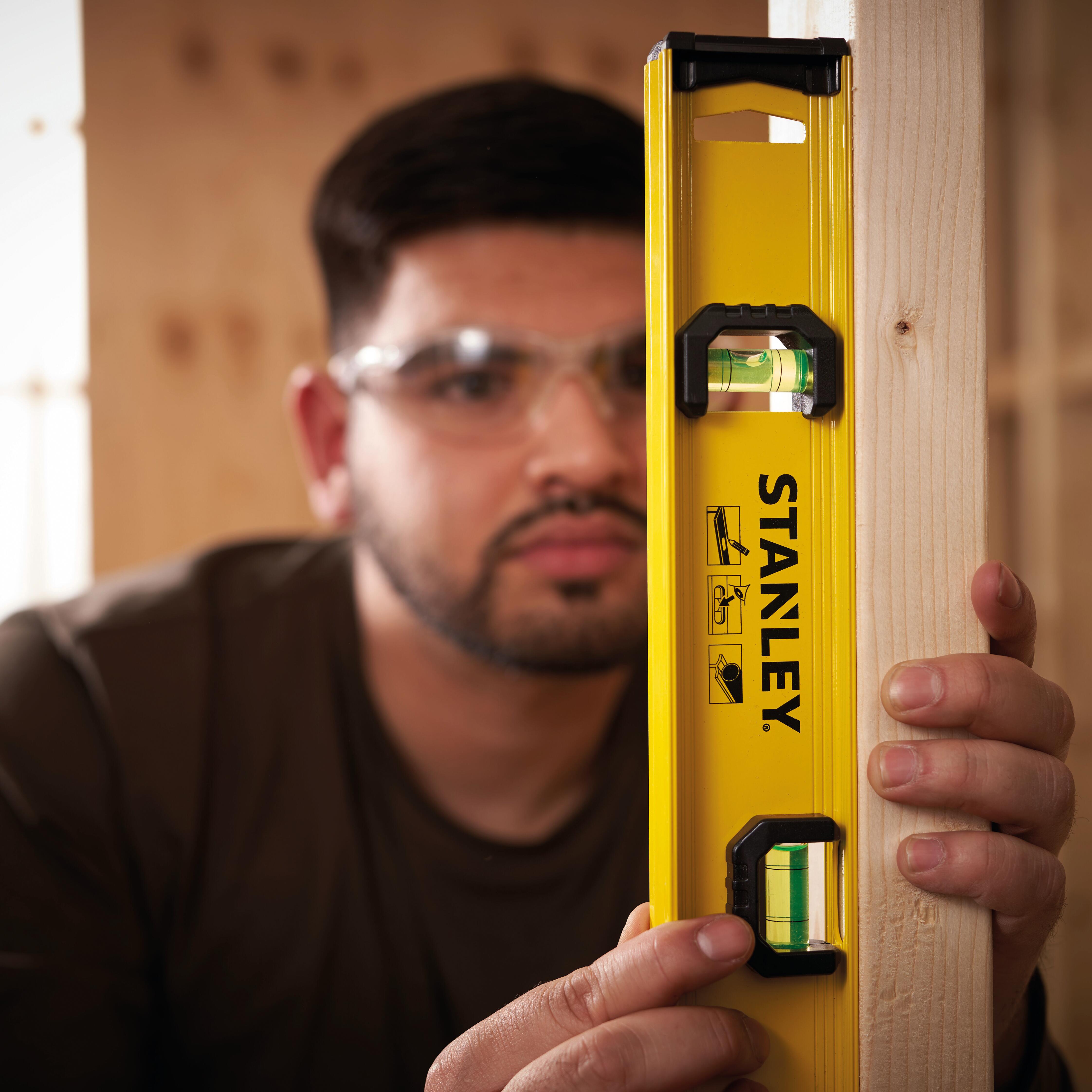 Livella manuale rettangolare STANLEY 45 cm 3 fiale - 6