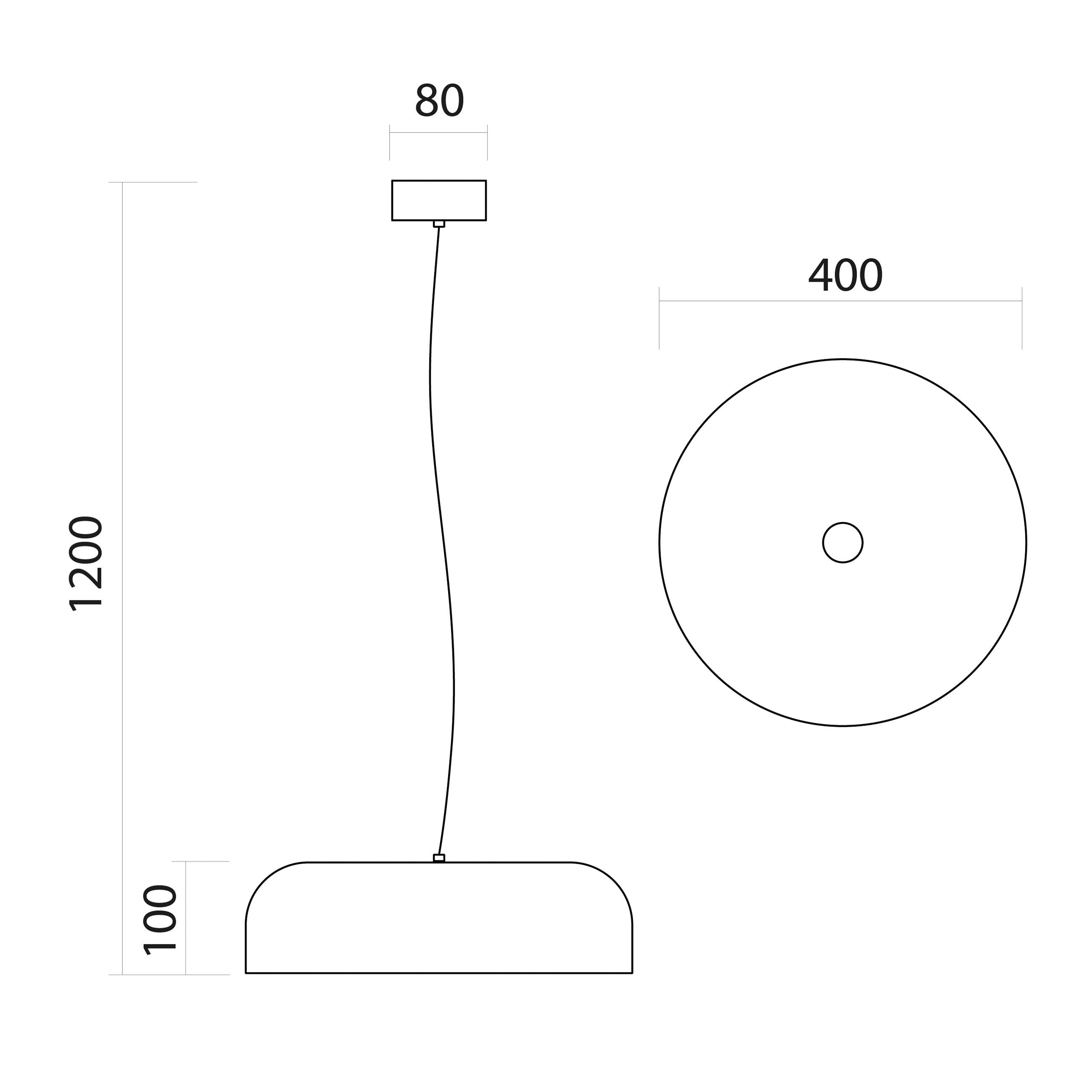 Lampadario Moderno Tuzzi bianco paralume bianco E27 Ø40cm LUMICOM - 3