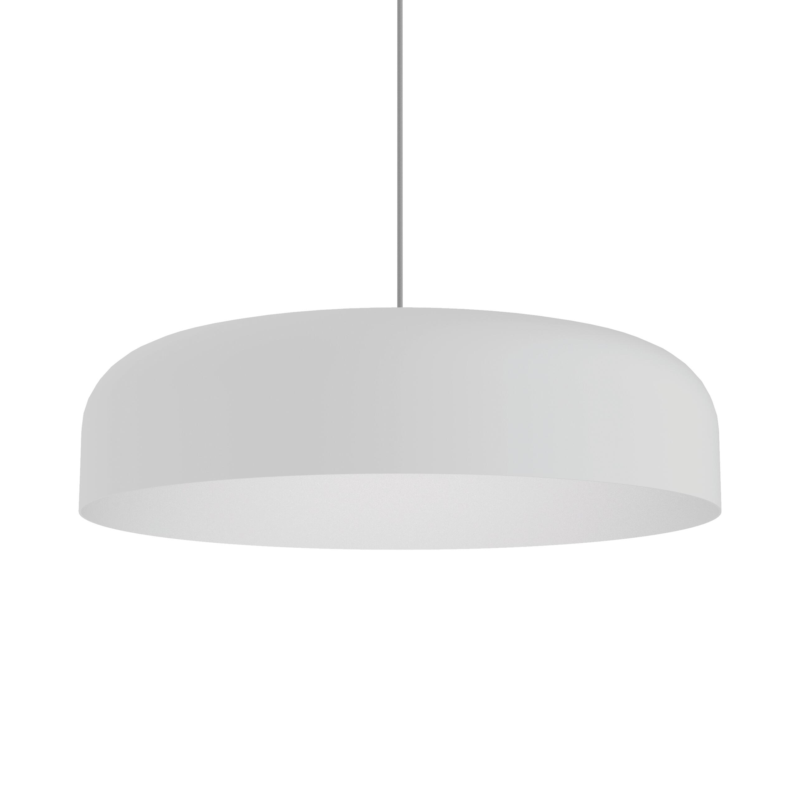 Lampadario Moderno Tuzzi bianco paralume bianco E27 Ø40cm LUMICOM - 2