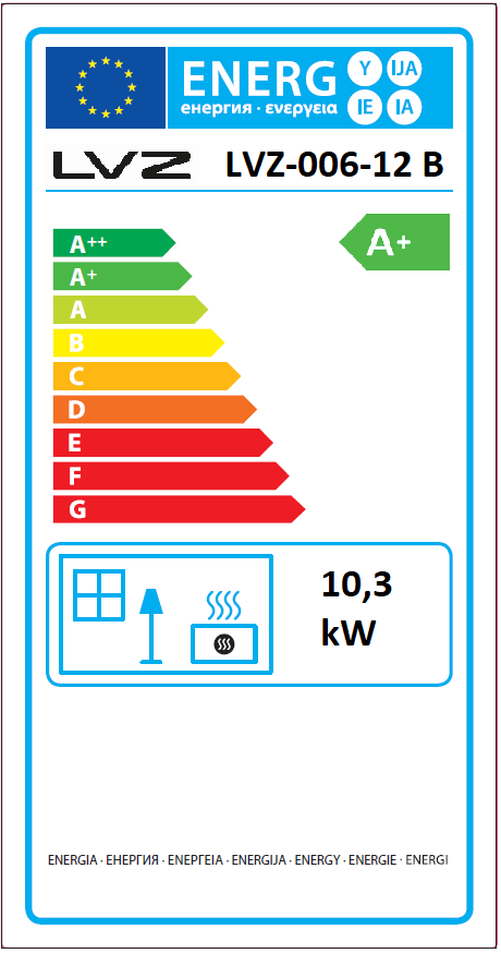 Stufa a pellet canalizzata LVZ Palmas 10.3 KW bianca - 11