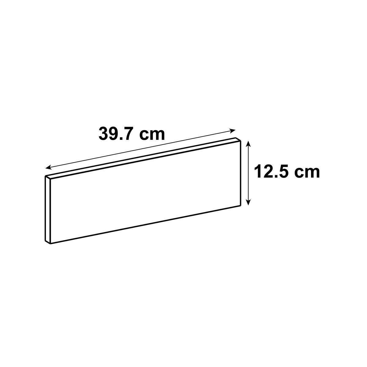 Frente gaveta de cozinha Delinia Sevilha 39.7x12.5cm branco brilhante - 7