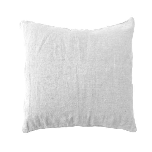 Coussin Danae, 100% lin, blanc l.45 x H.45 cm