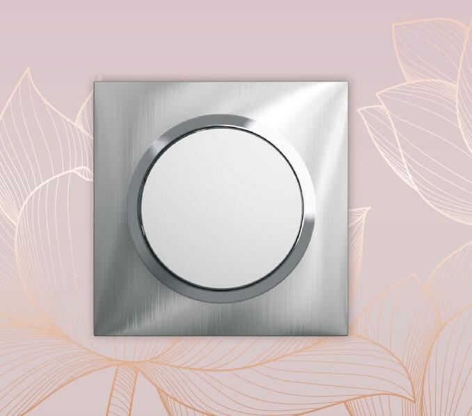 Plaque simple Dooxie, LEGRAND, inox brossé - 4