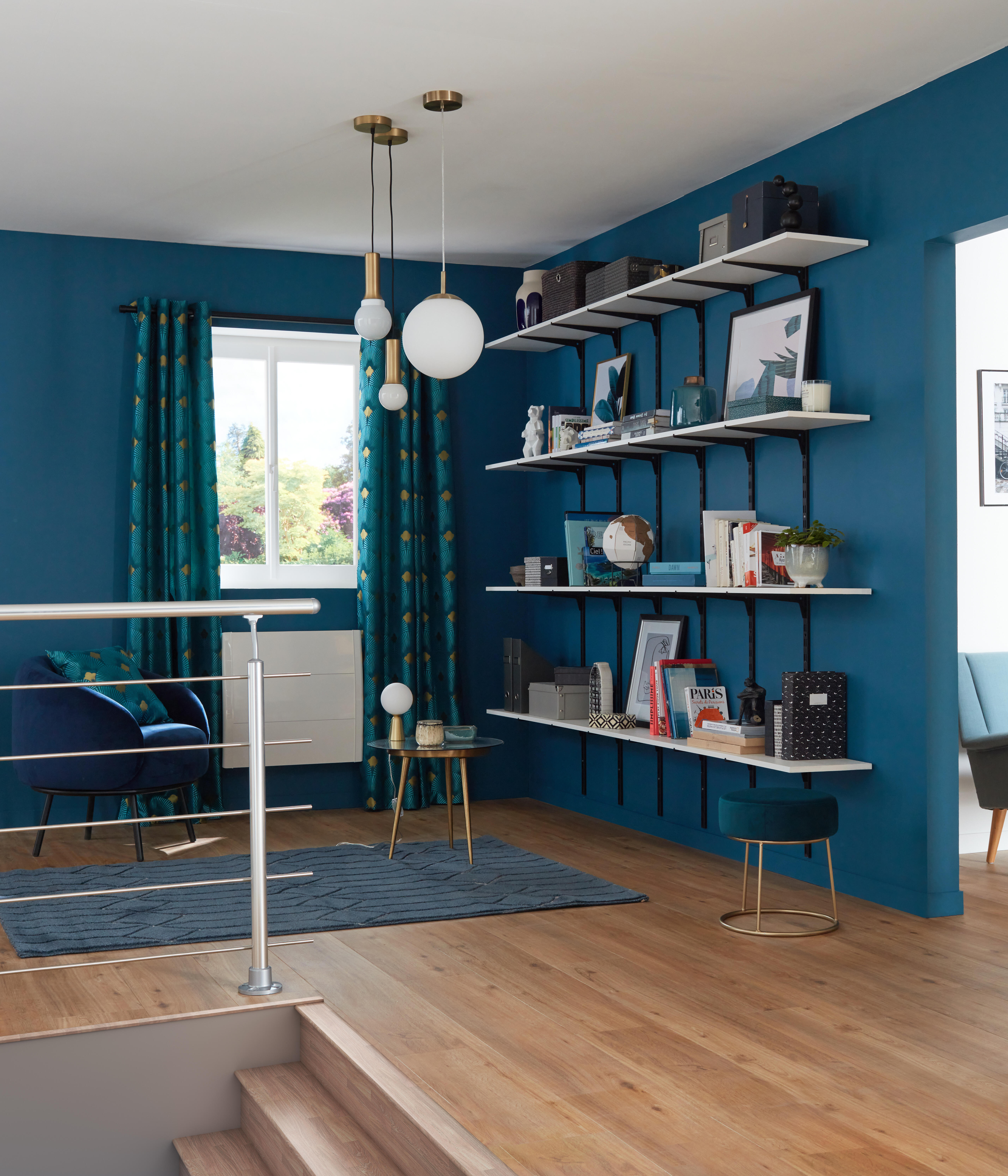 Console simple acier verni, P.30 cm entraxe 50 mm - 6