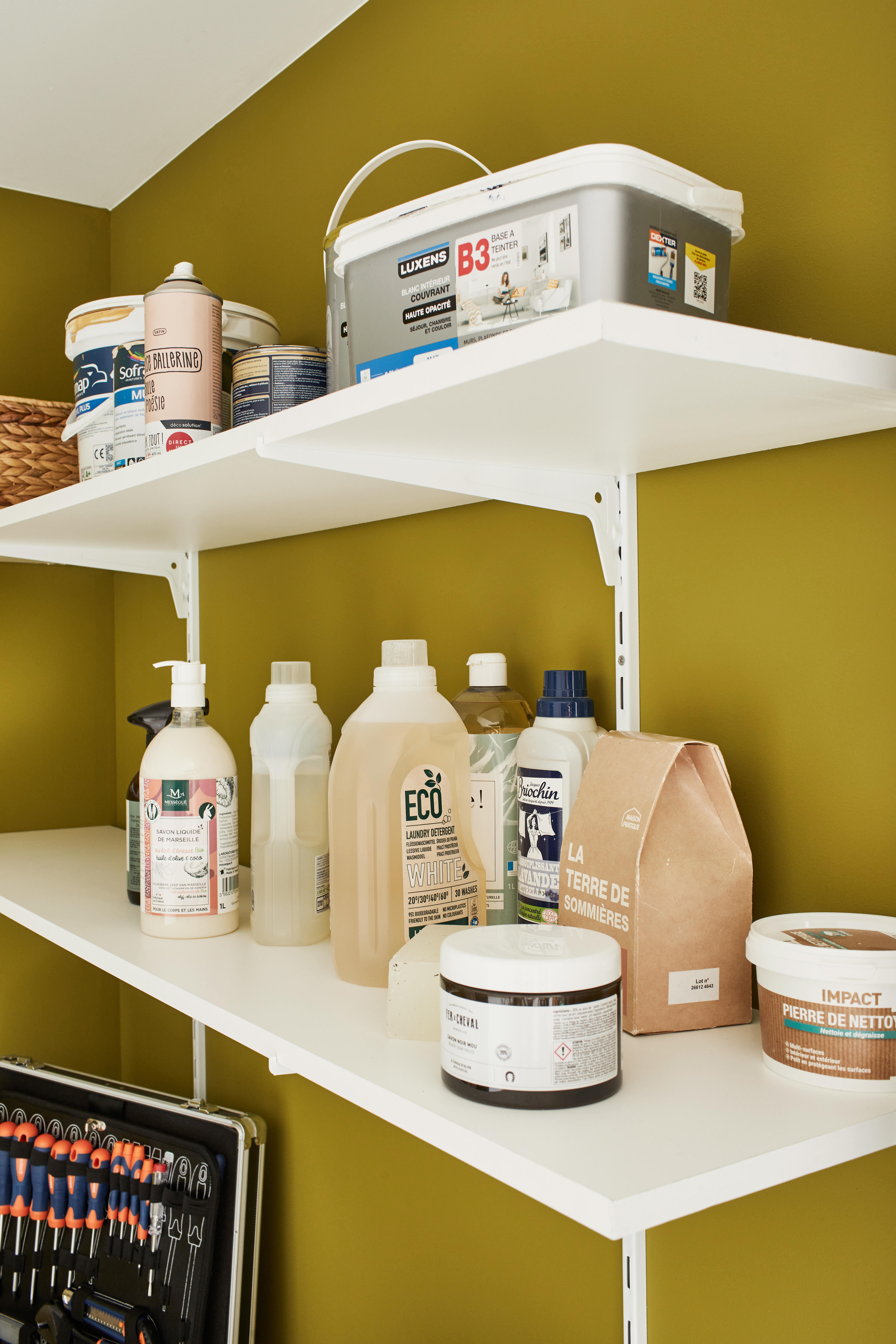 Lot de 4 crémaillères simples acier, H.200 cm entraxe 50 mm - 3