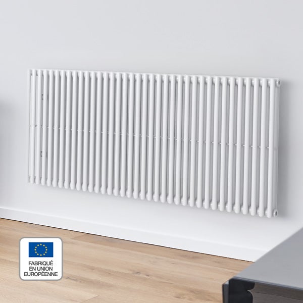 Radiateur eau chaude horizontal ACOVA Filin blanc, 1010W H.60 x l.82.7 cm - 8